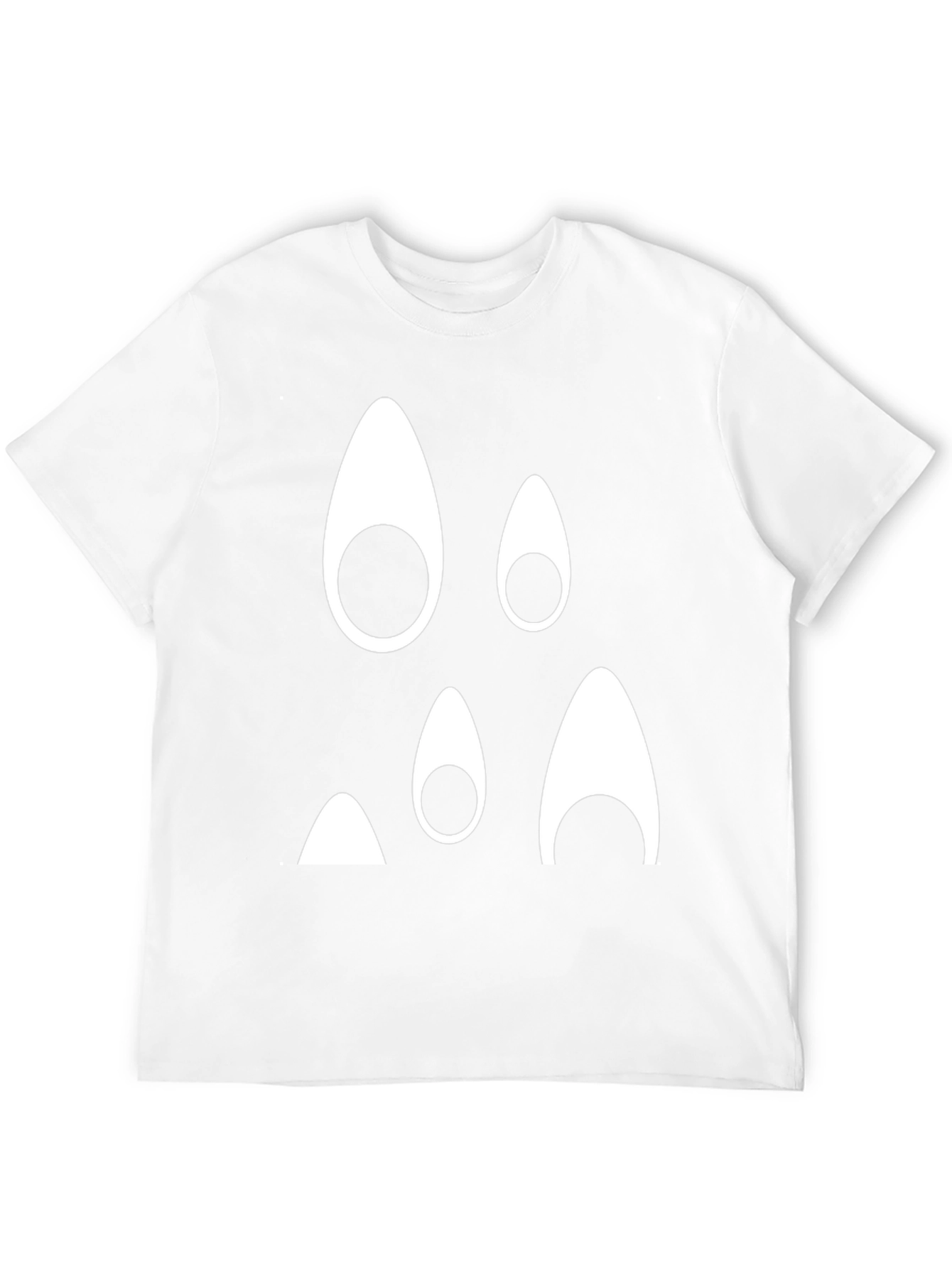 Funny Ghost Face Black T-Shirt