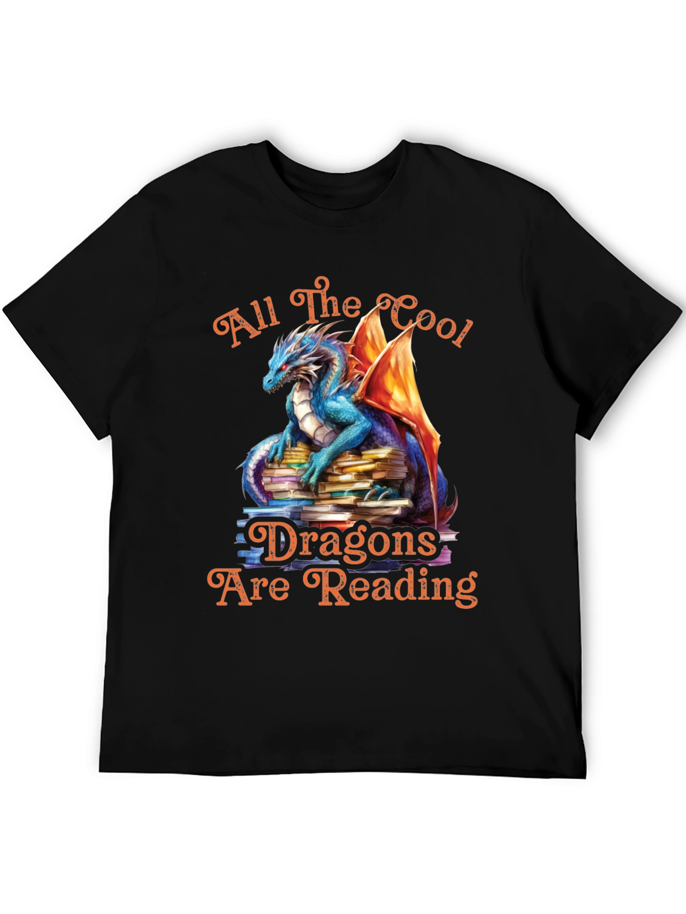 All The Cool Dragons Reading Graphic Tee