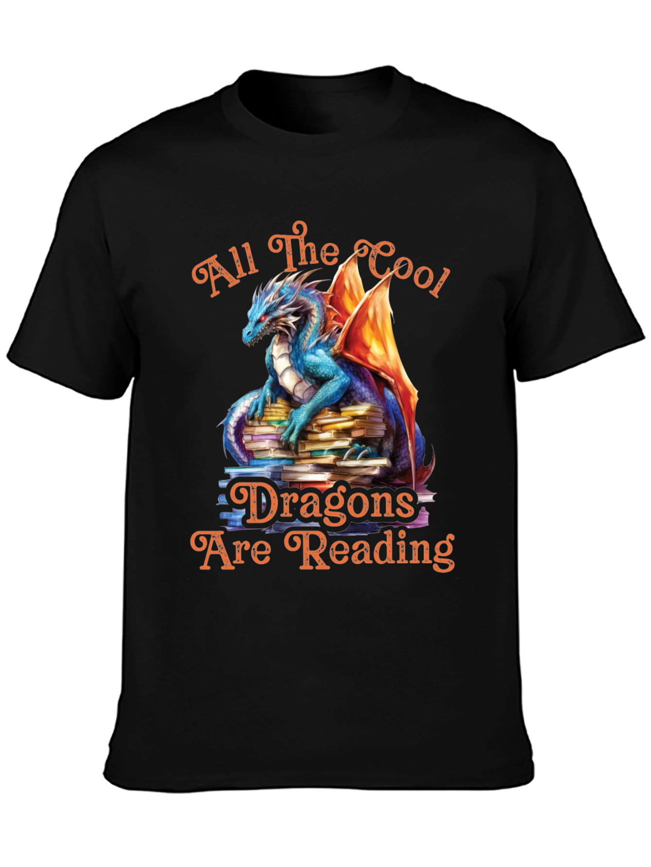 All The Cool Dragons Reading Graphic Tee