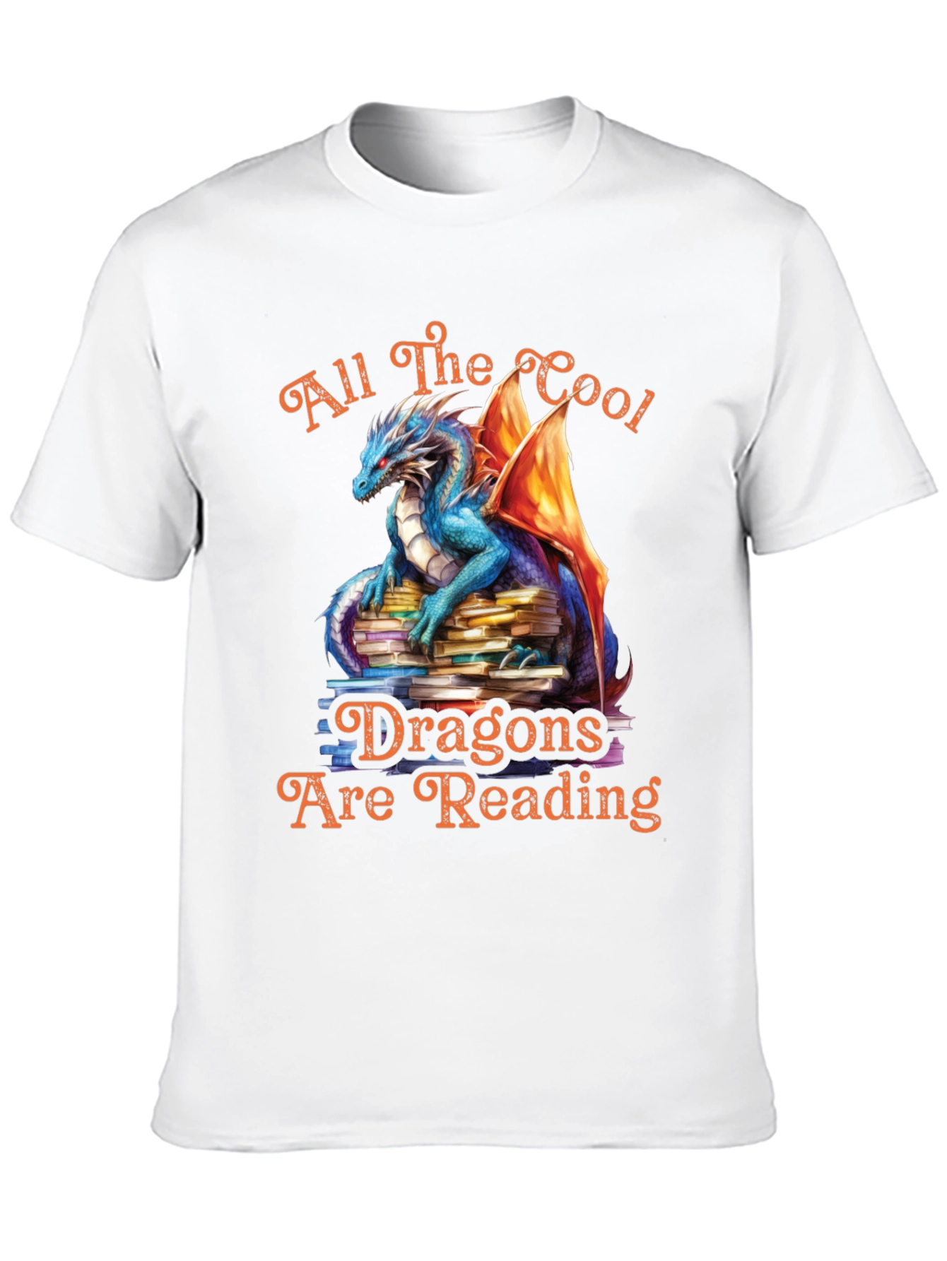All The Cool Dragons Reading Graphic Tee