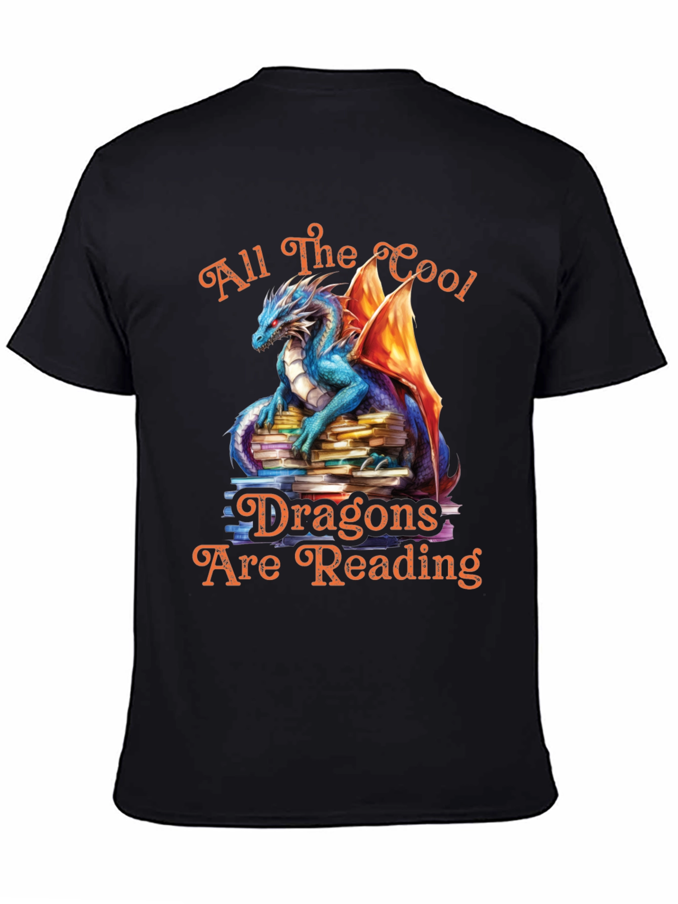 All The Cool Dragons Reading Graphic Tee