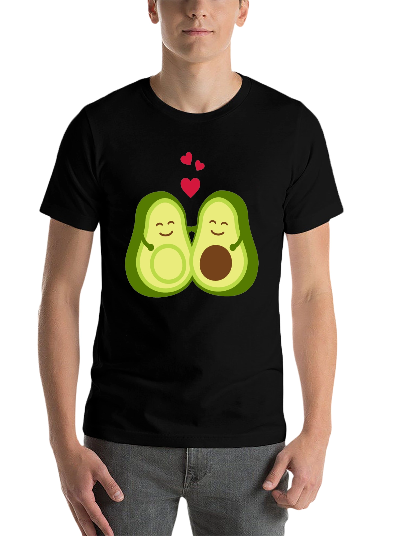 Avocado Love T-Shirt - Black
