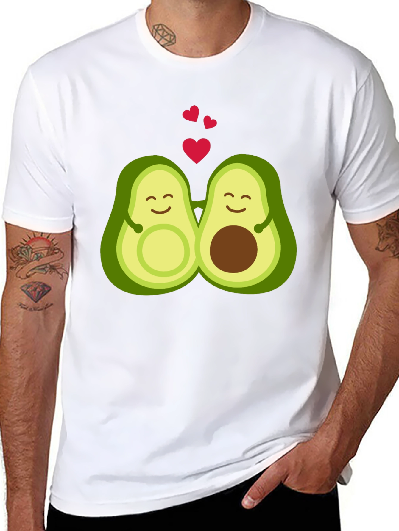 Avocado Love T-Shirt - Black