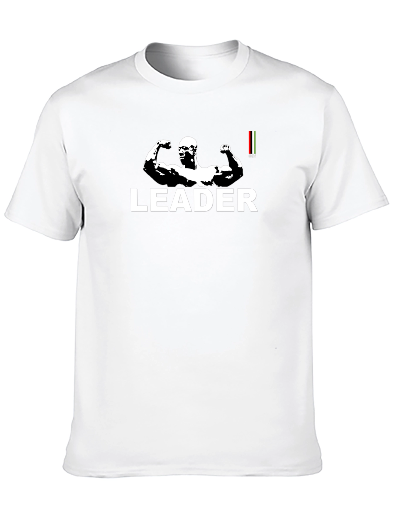 Leader Graphic Print Black T-Shirt