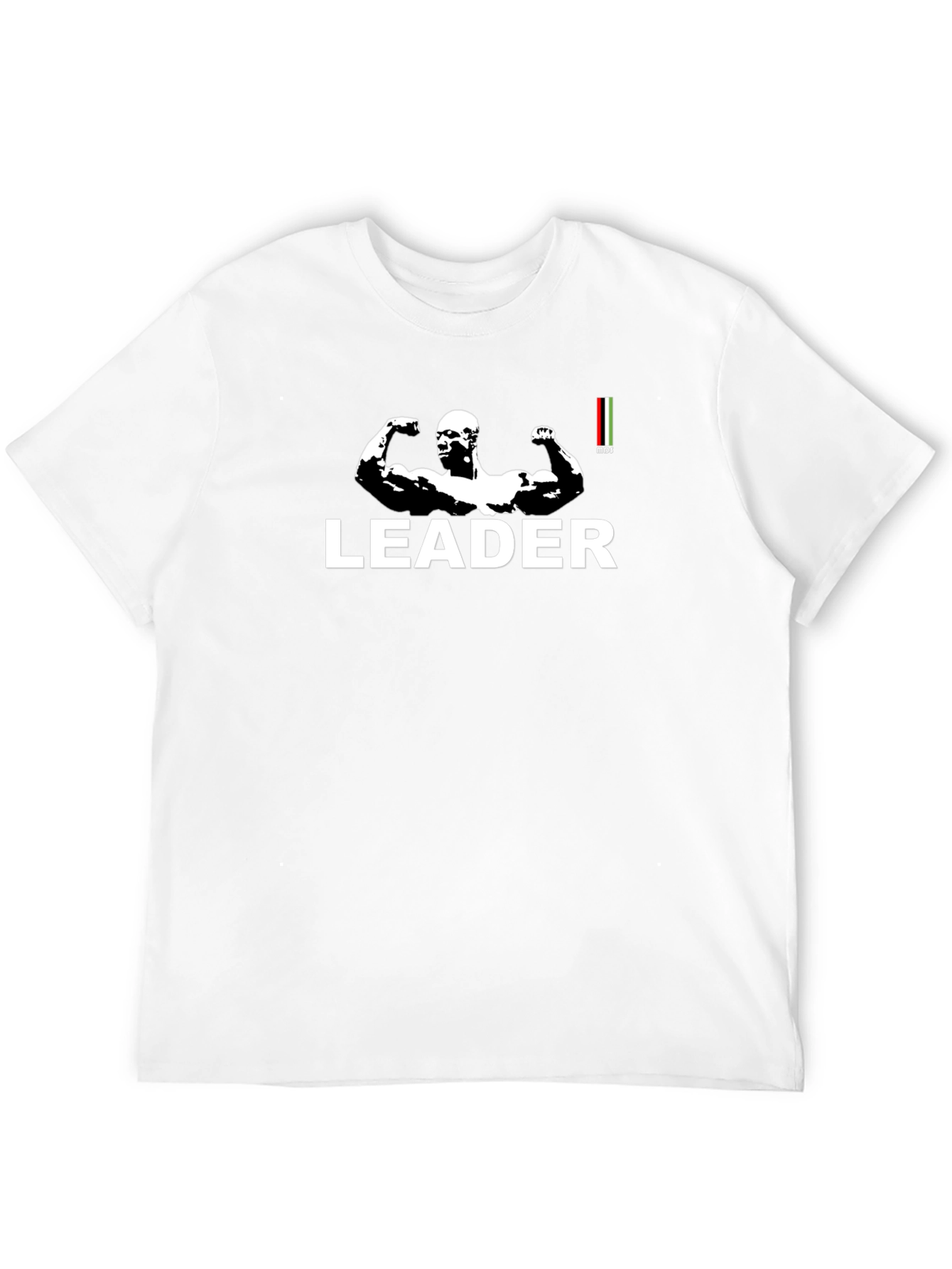 Leader Graphic Print Black T-Shirt
