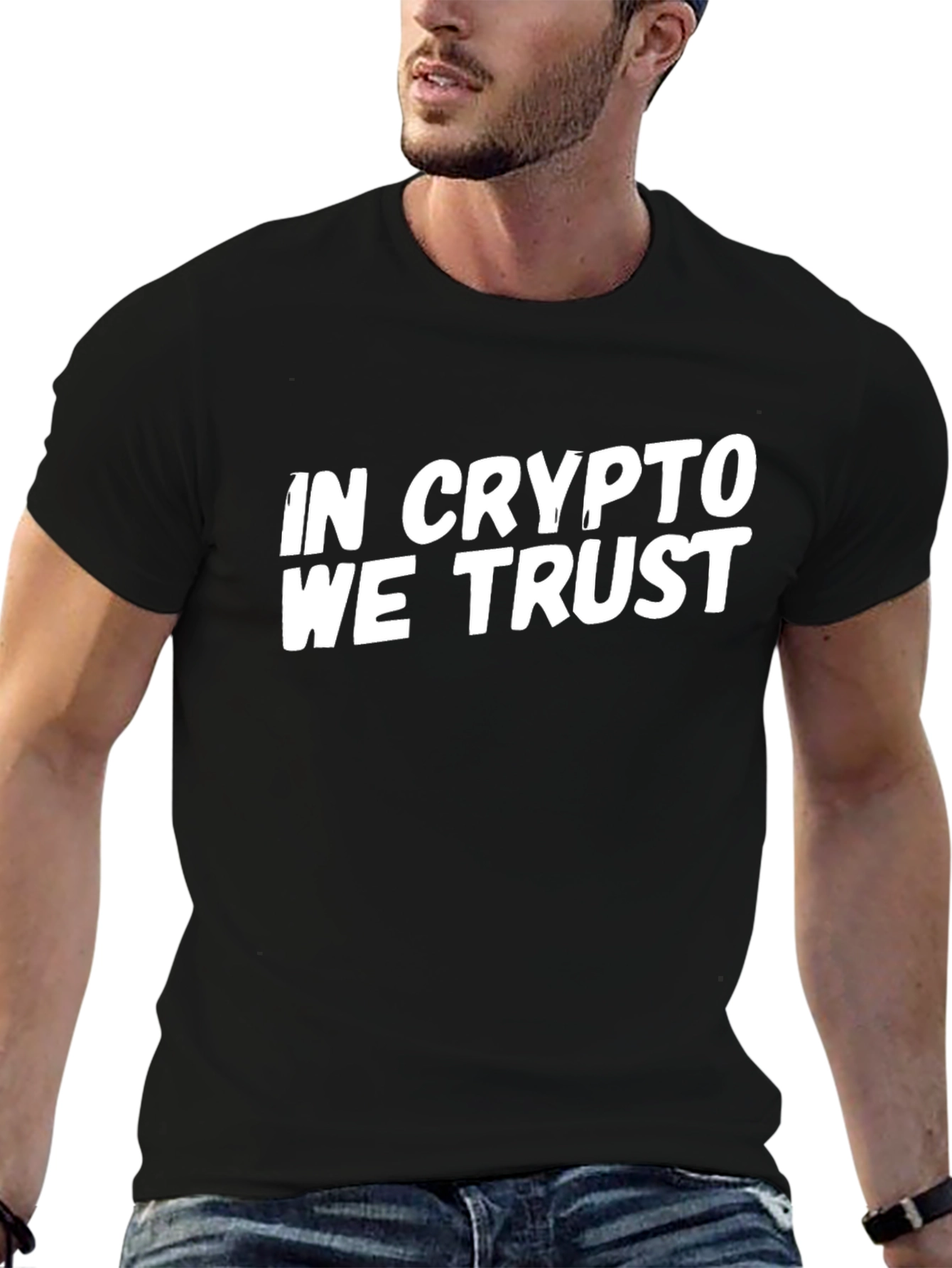 In Crypto We Trust Graphic Tee - Black