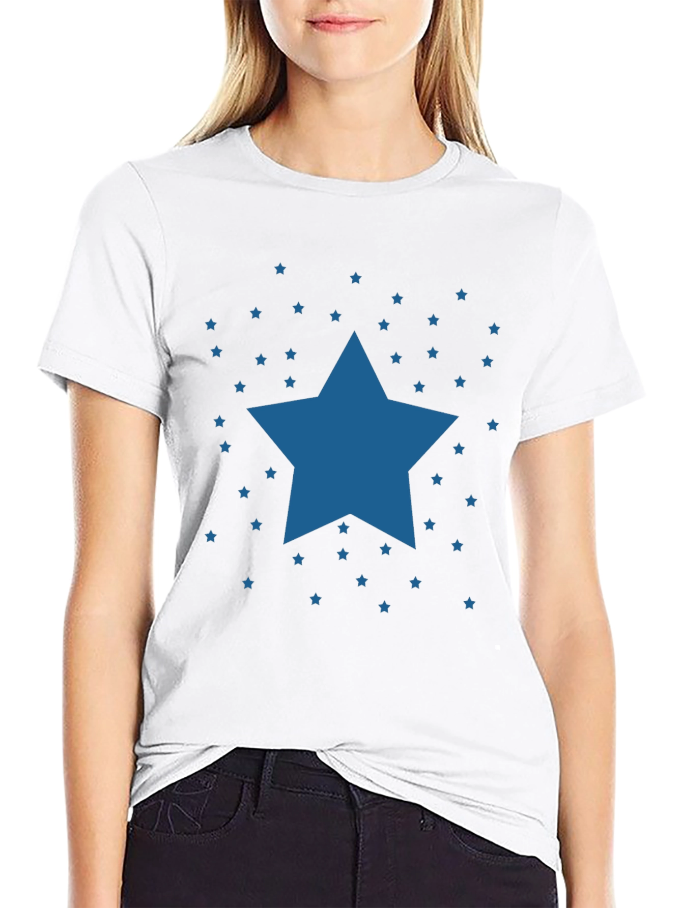 Starry Night Graphic Tee - Classic Black