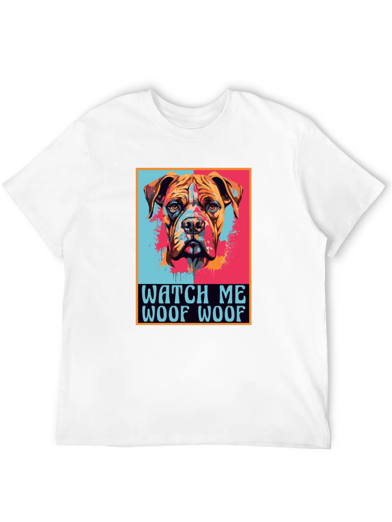 Dog Graphic Print Tee - Watch Me Woof Woof!