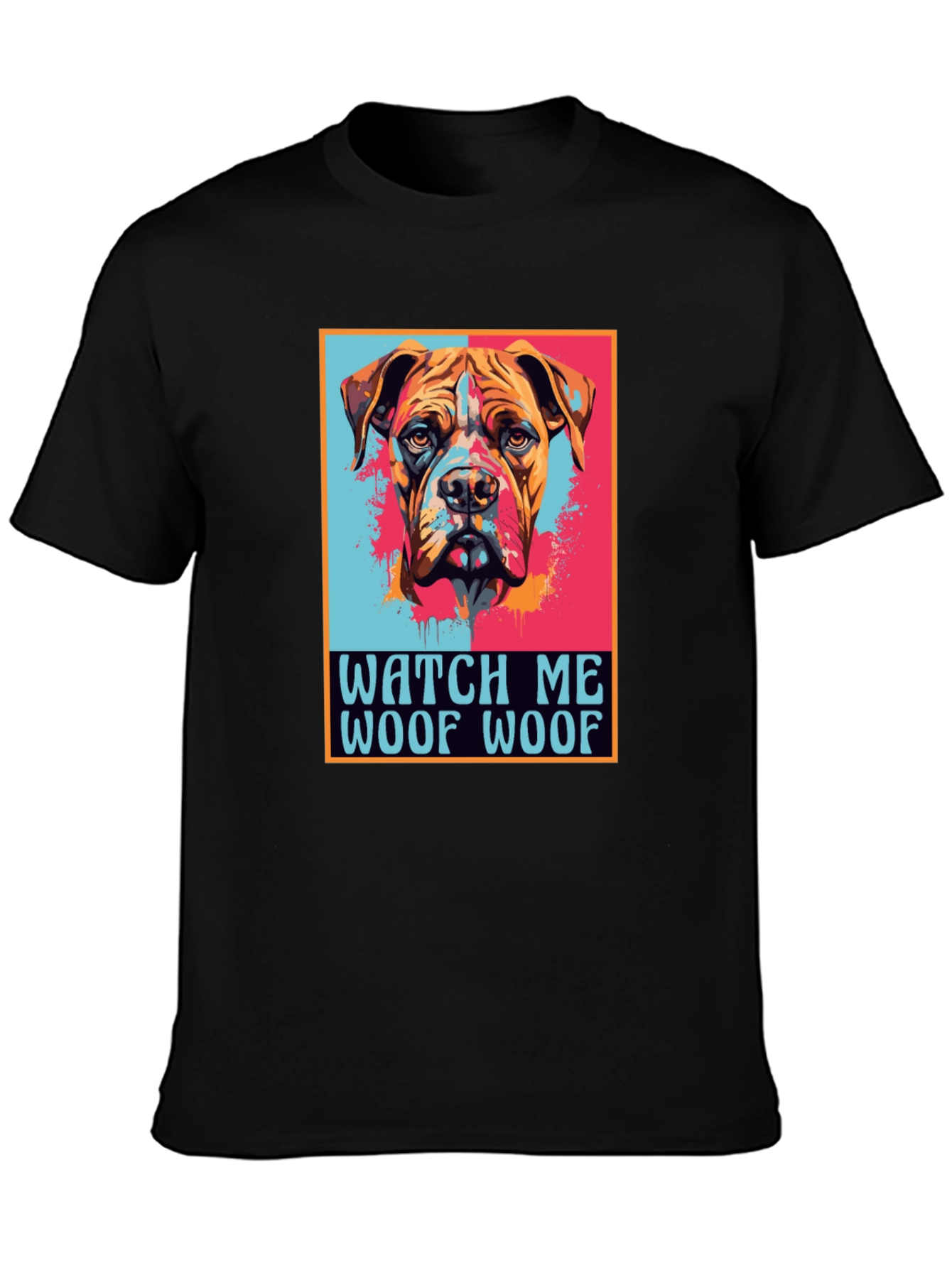 Dog Graphic Print Tee - Watch Me Woof Woof!