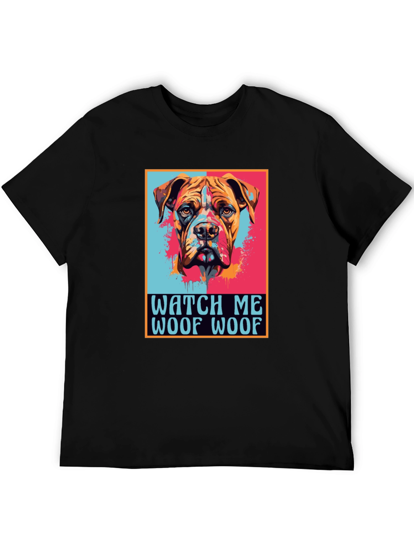 Dog Graphic Print Tee - Watch Me Woof Woof!