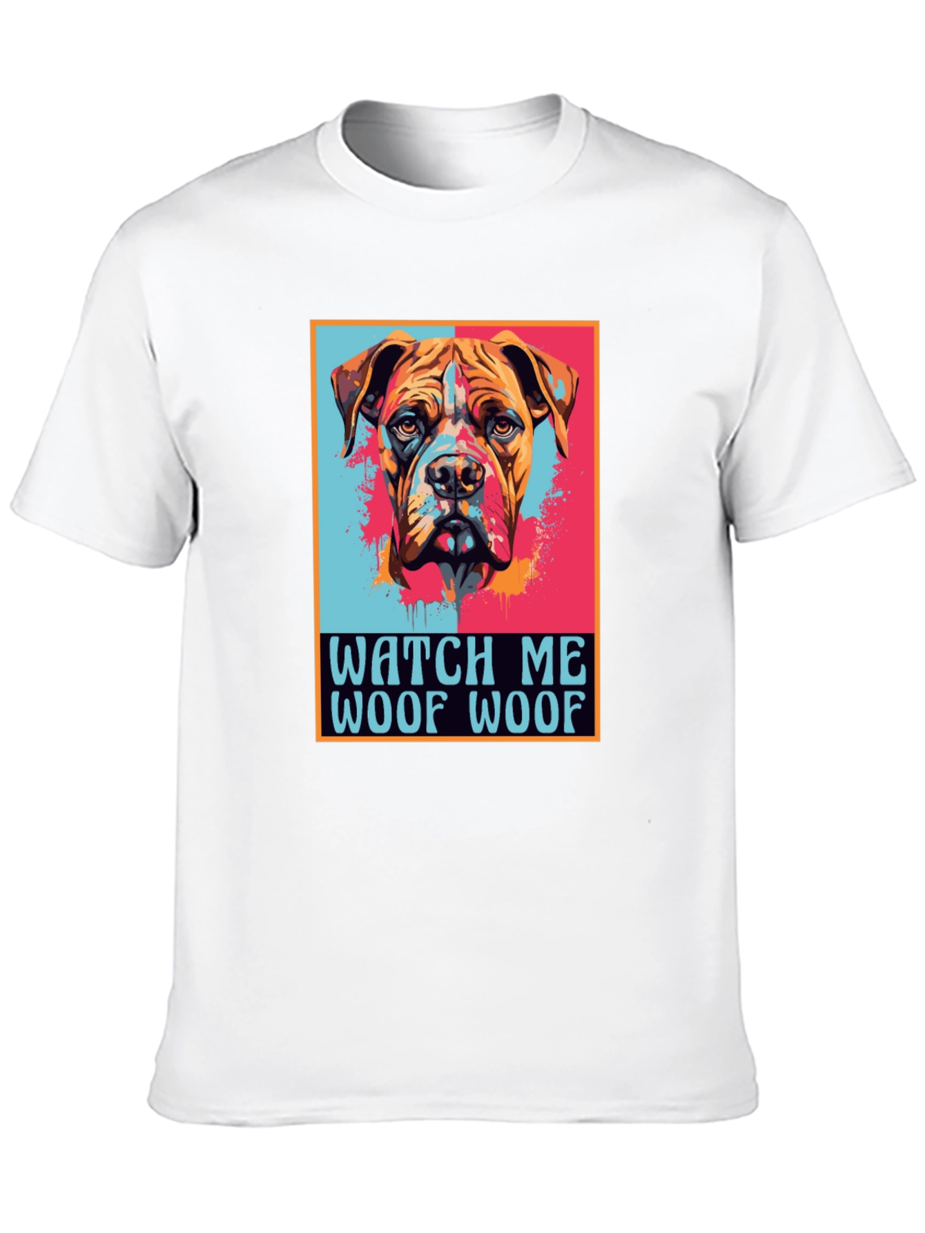 Dog Graphic Print Tee - Watch Me Woof Woof!