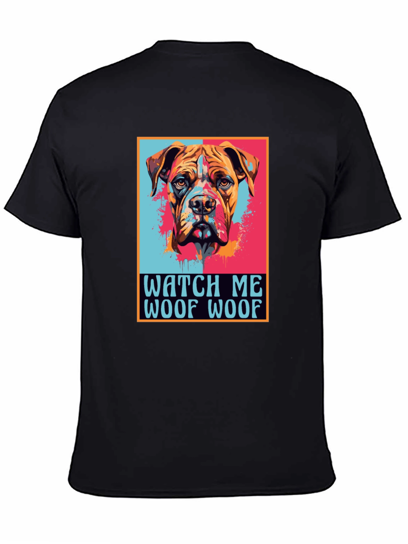 Dog Graphic Print Tee - Watch Me Woof Woof!