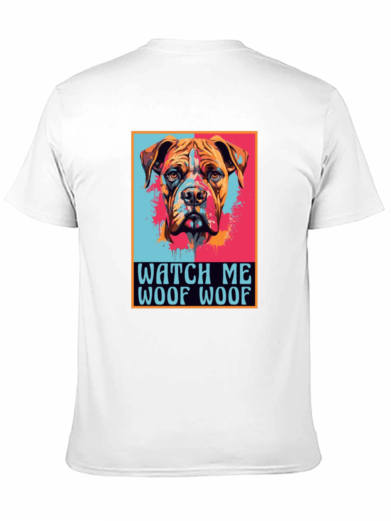 Dog Graphic Print Tee - Watch Me Woof Woof!