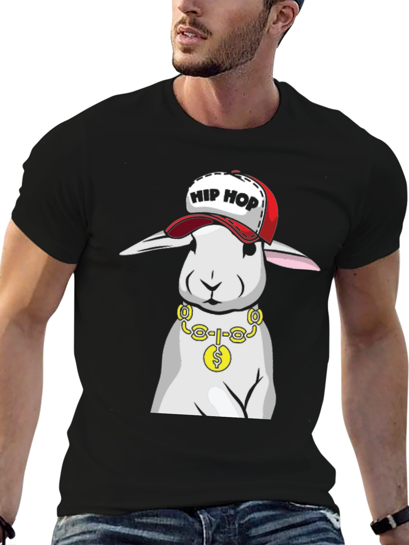 Hip Hop Bunny T-Shirt - Cool Rabbit Tee