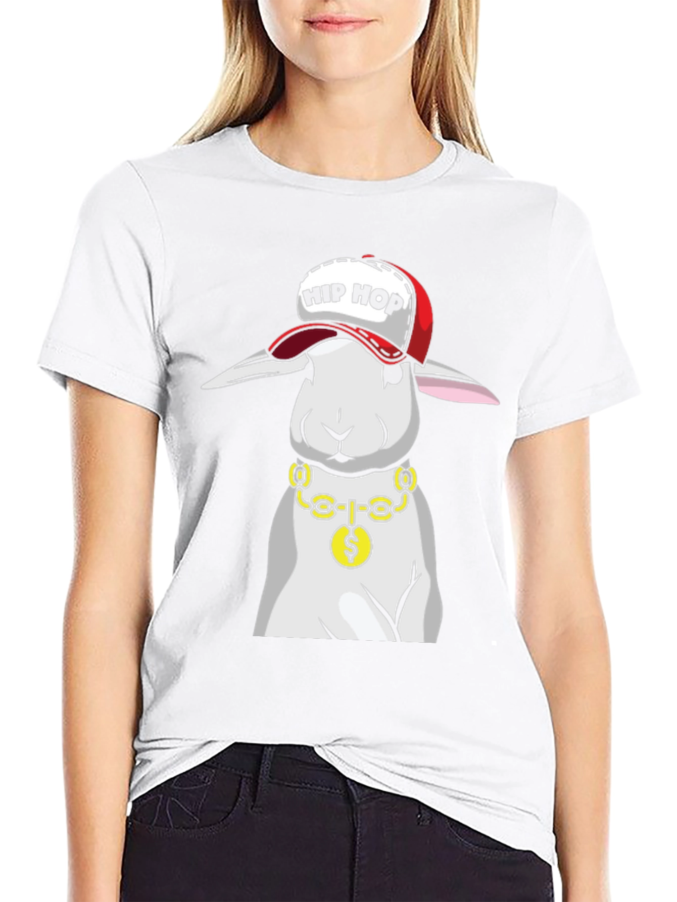 Hip Hop Bunny T-Shirt - Cool Rabbit Tee