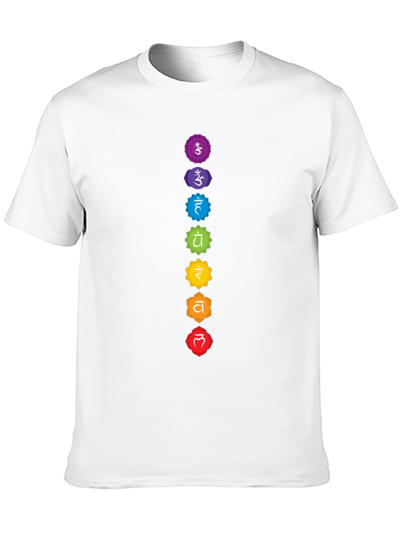 Chakra Symbol T-Shirt - Seven Chakras Design