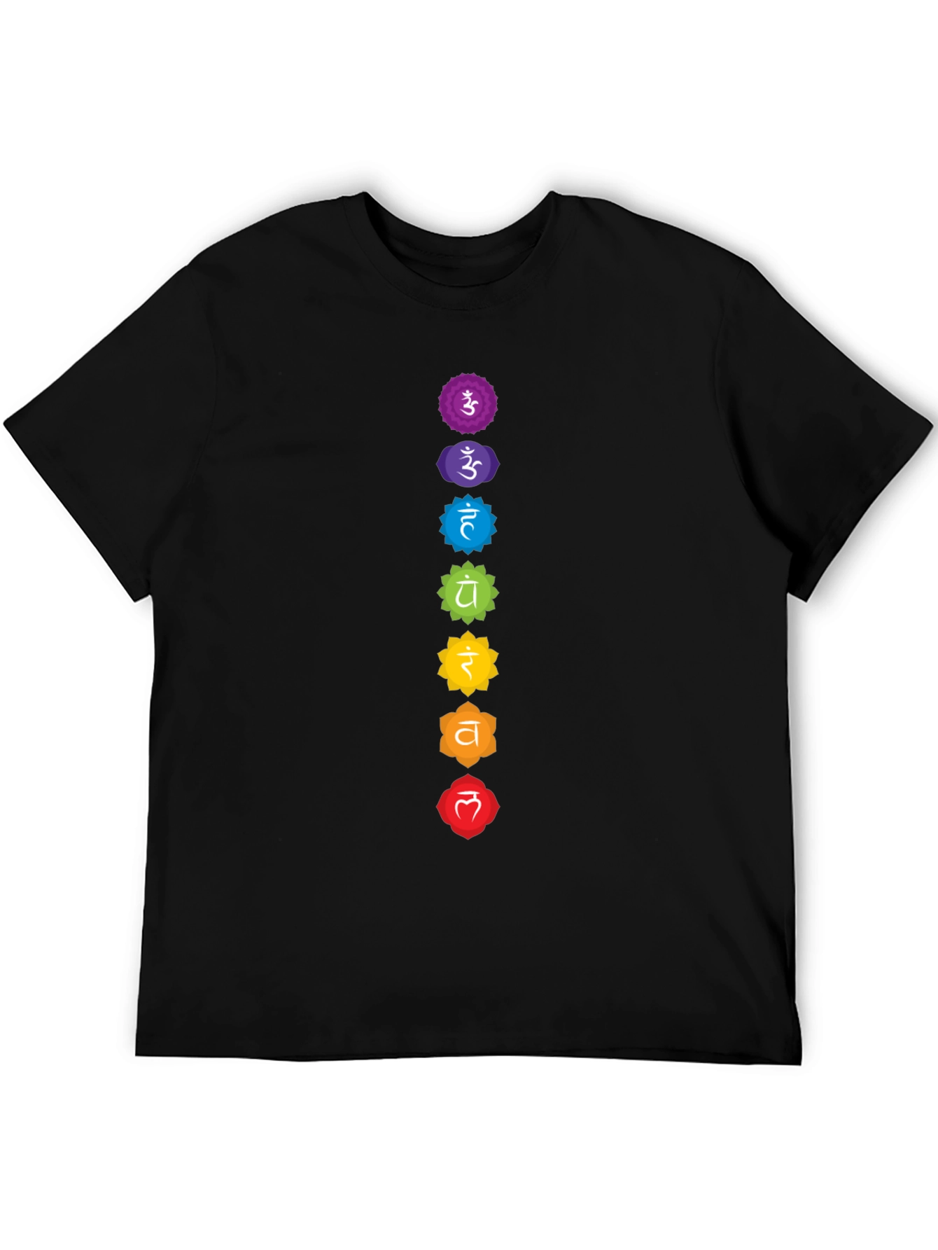 Chakra Symbol T-Shirt - Seven Chakras Design