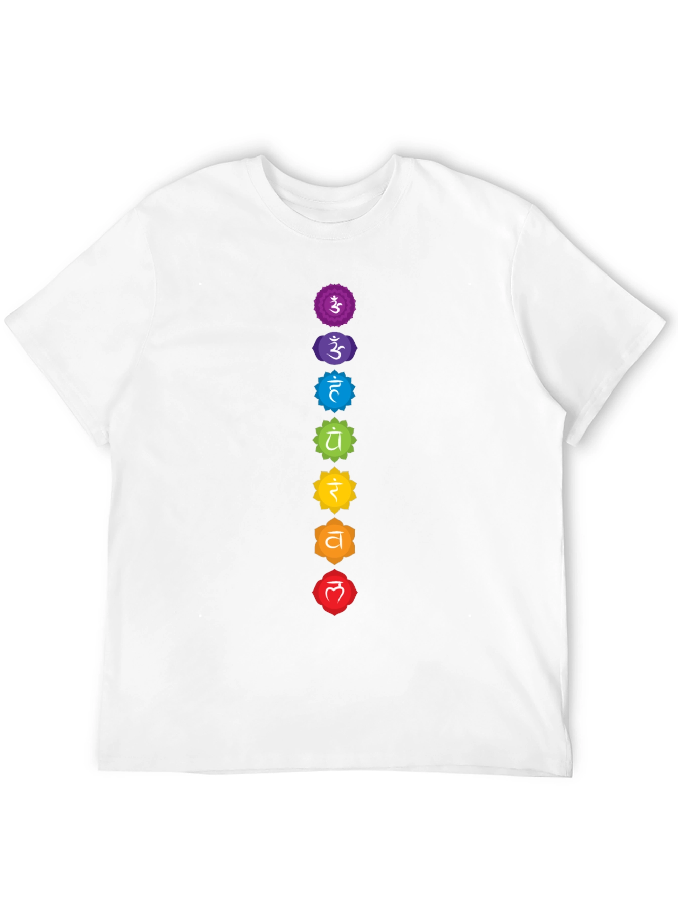 Chakra Symbol T-Shirt - Seven Chakras Design