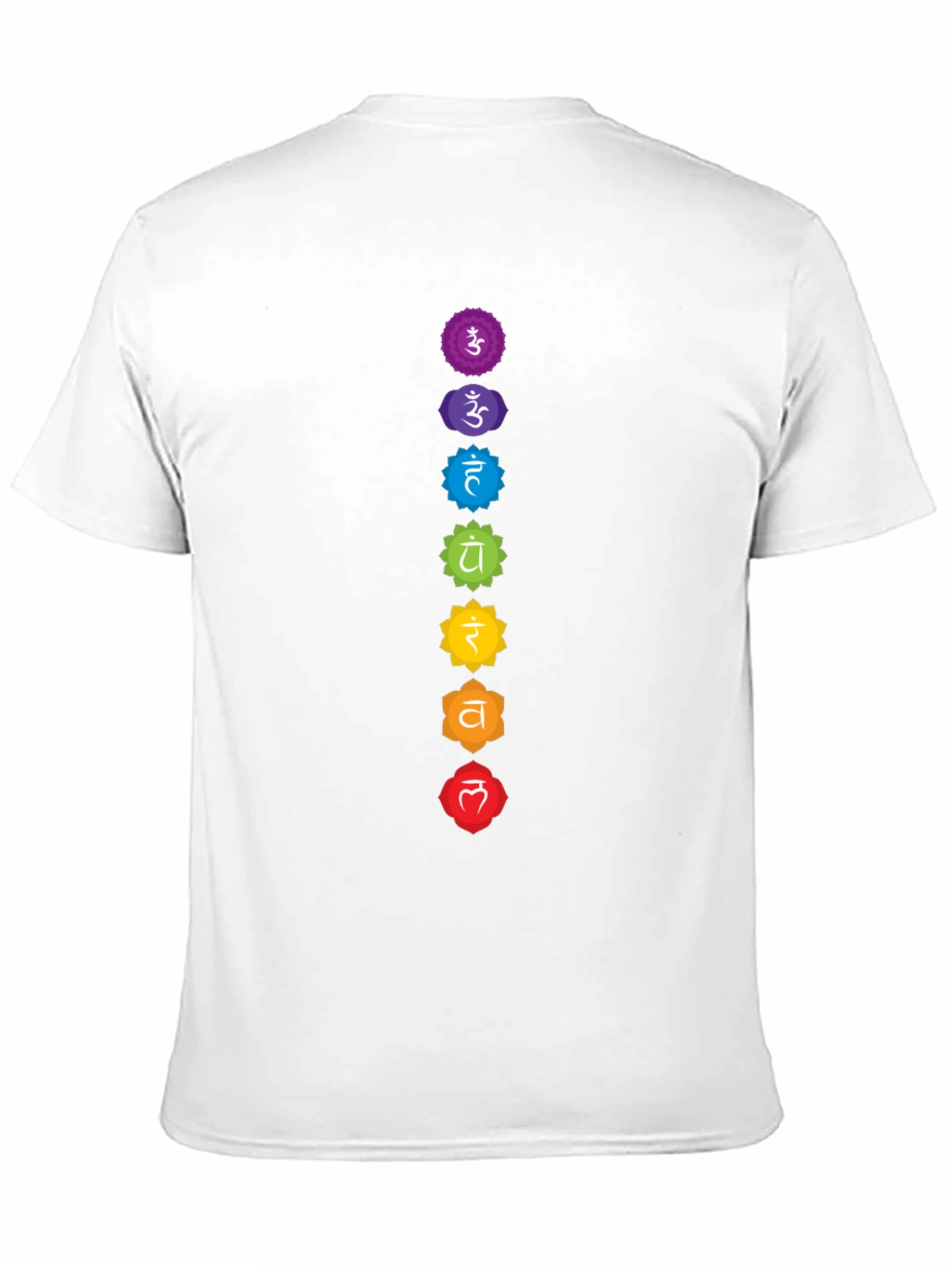 Chakra Symbol T-Shirt - Seven Chakras Design
