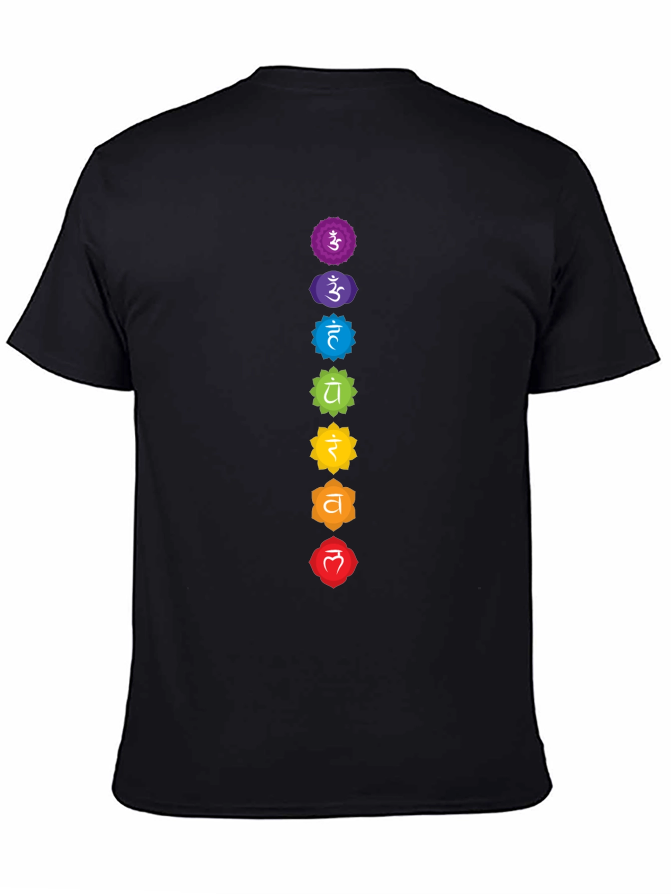 Chakra Symbol T-Shirt - Seven Chakras Design