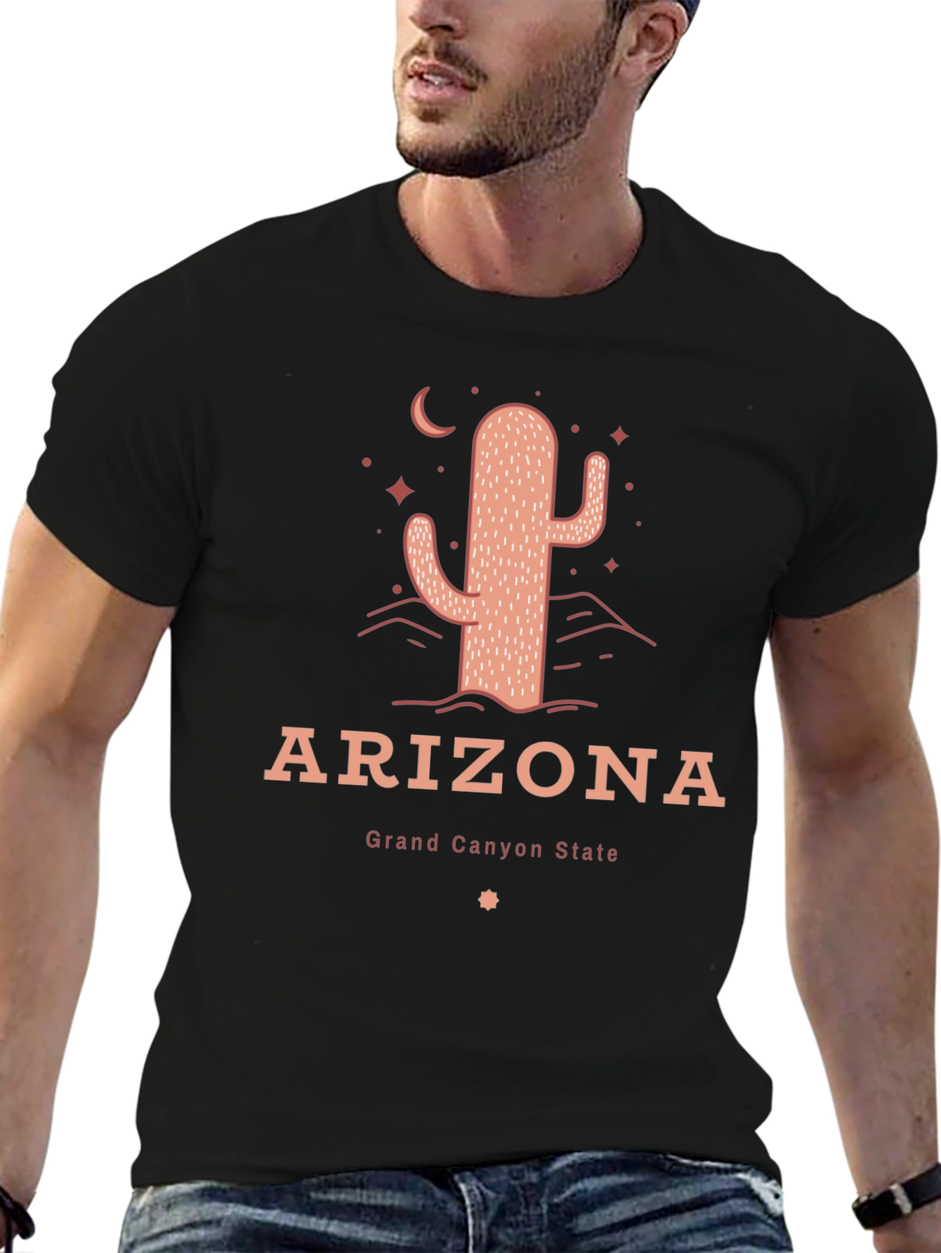 Arizona Cactus Graphic T-Shirt - Grand Canyon State
