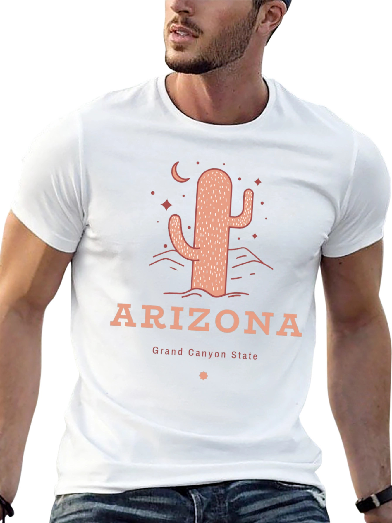 Arizona Cactus Graphic T-Shirt - Grand Canyon State