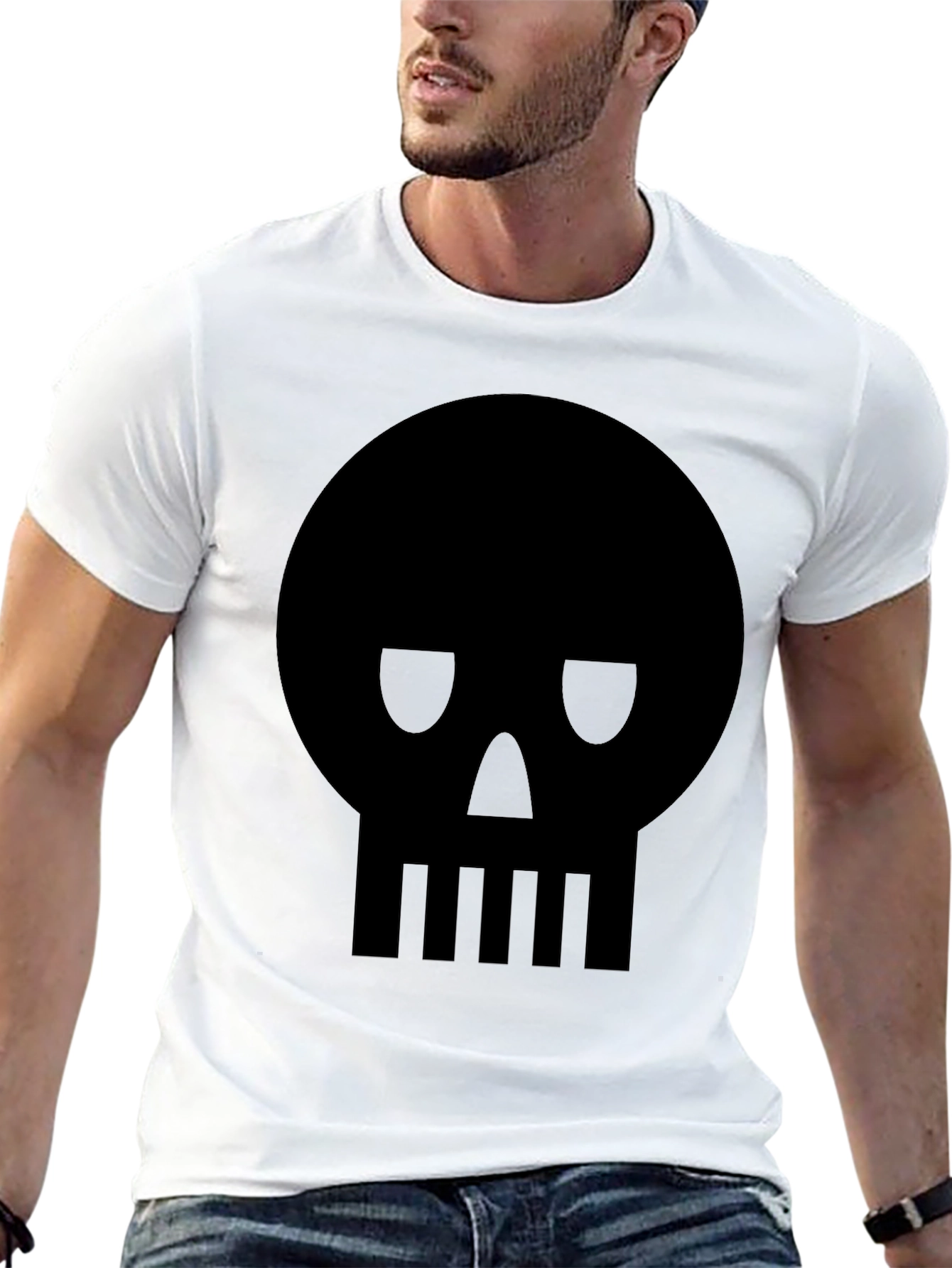 Skull Graphic Tee - Mens Black T-Shirt