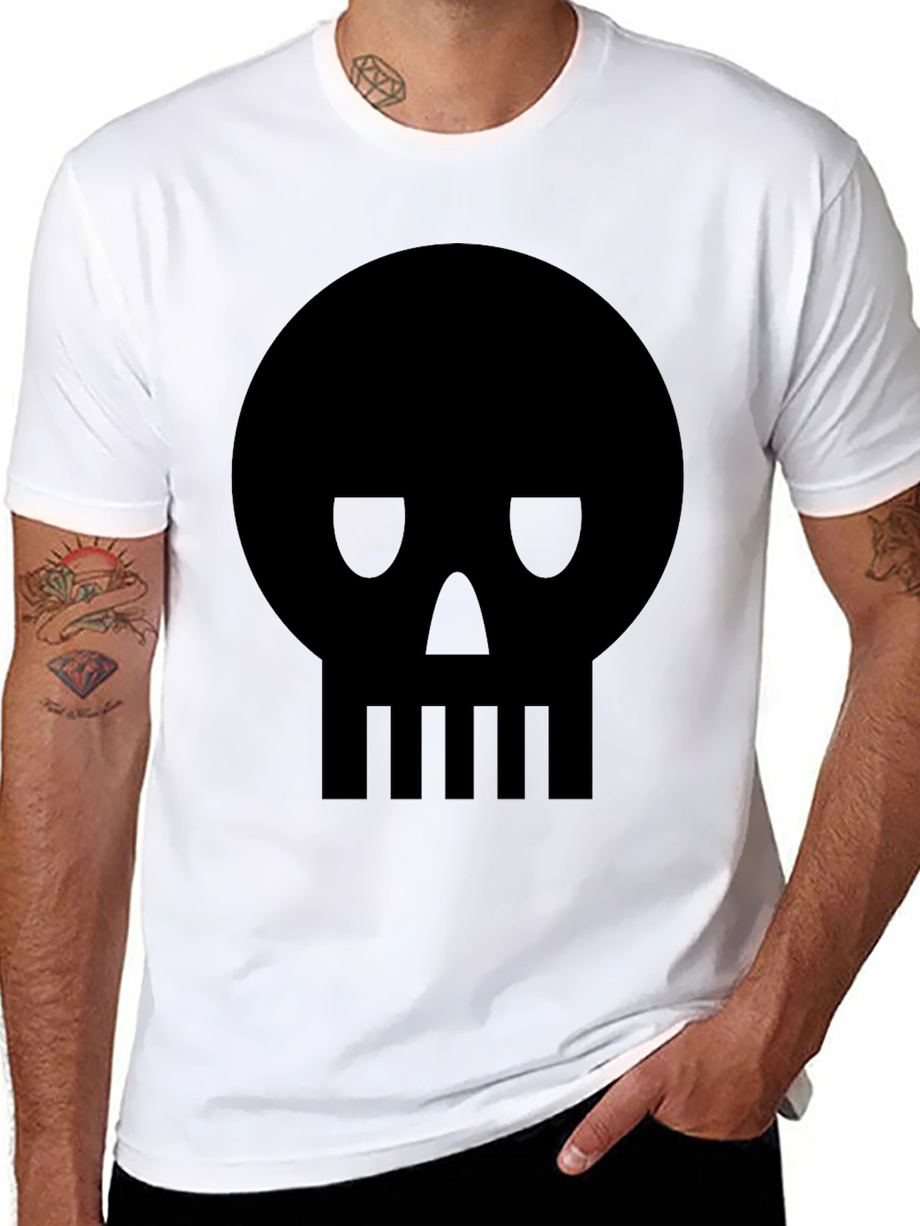 Skull Graphic Tee - Mens Black T-Shirt