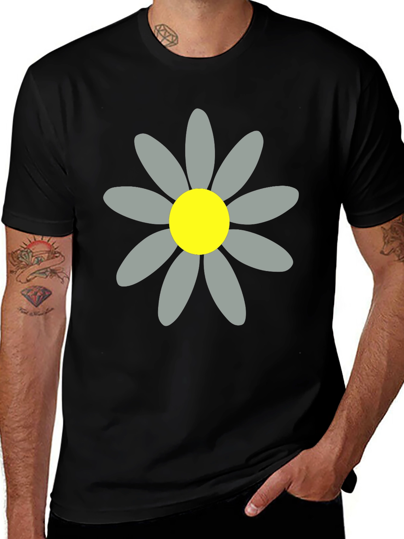 Daisy Flower Graphic T-Shirt