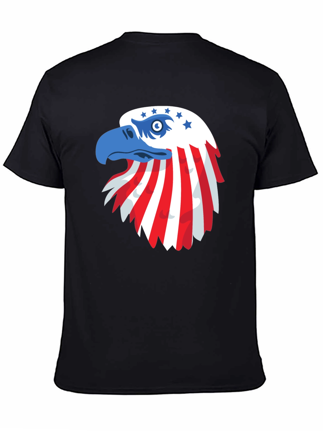 Patriotic Eagle Graphic Tee - USA Pride