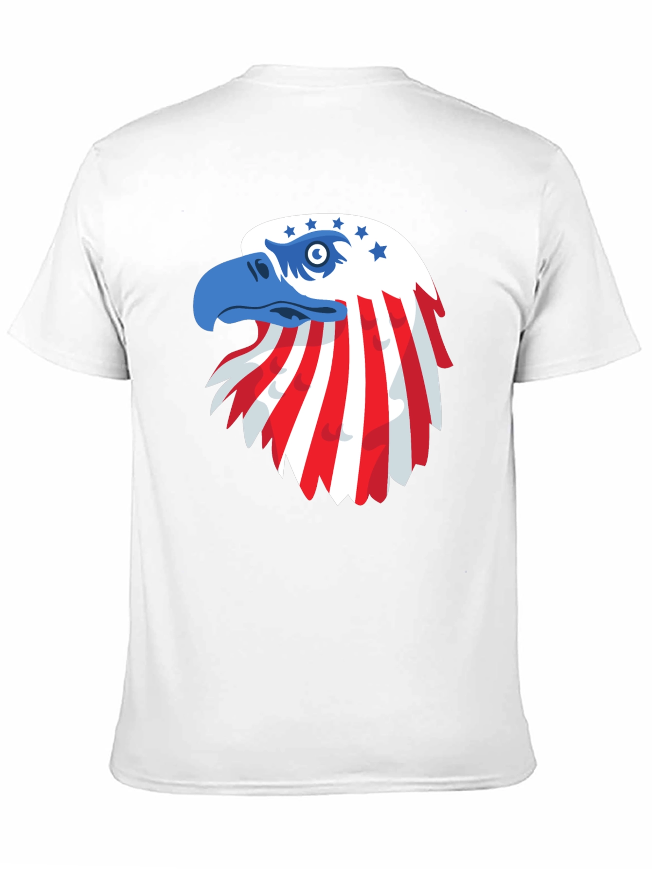 Patriotic Eagle Graphic Tee - USA Pride
