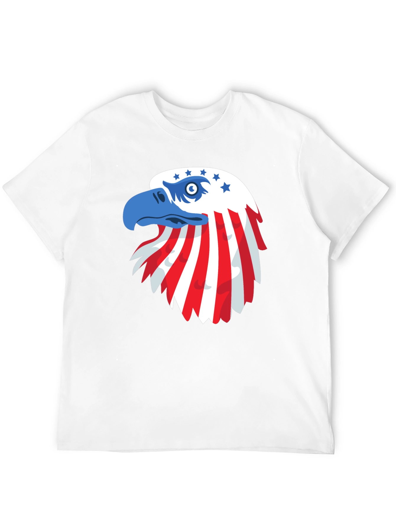 Patriotic Eagle Graphic Tee - USA Pride