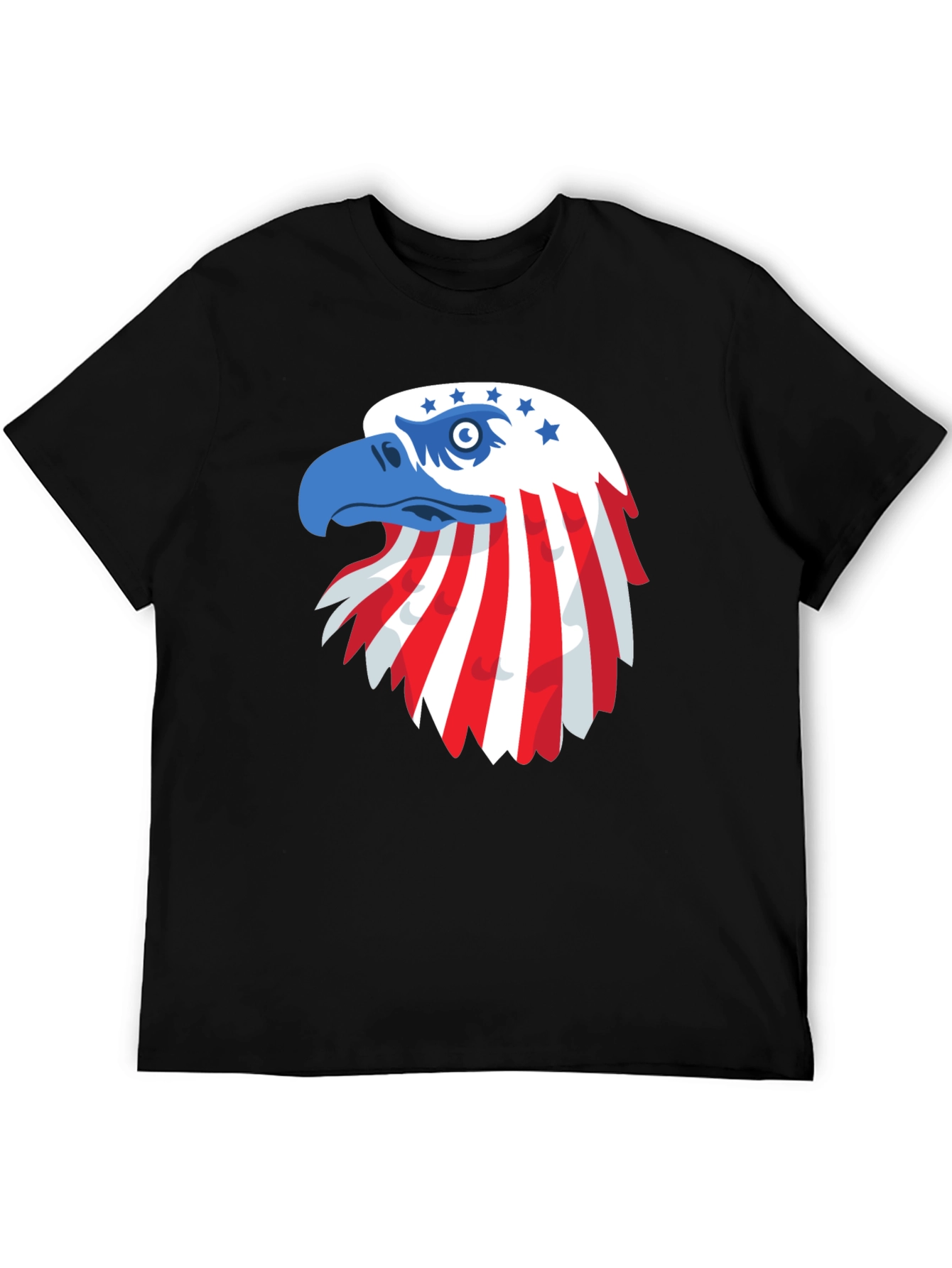 Patriotic Eagle Graphic Tee - USA Pride