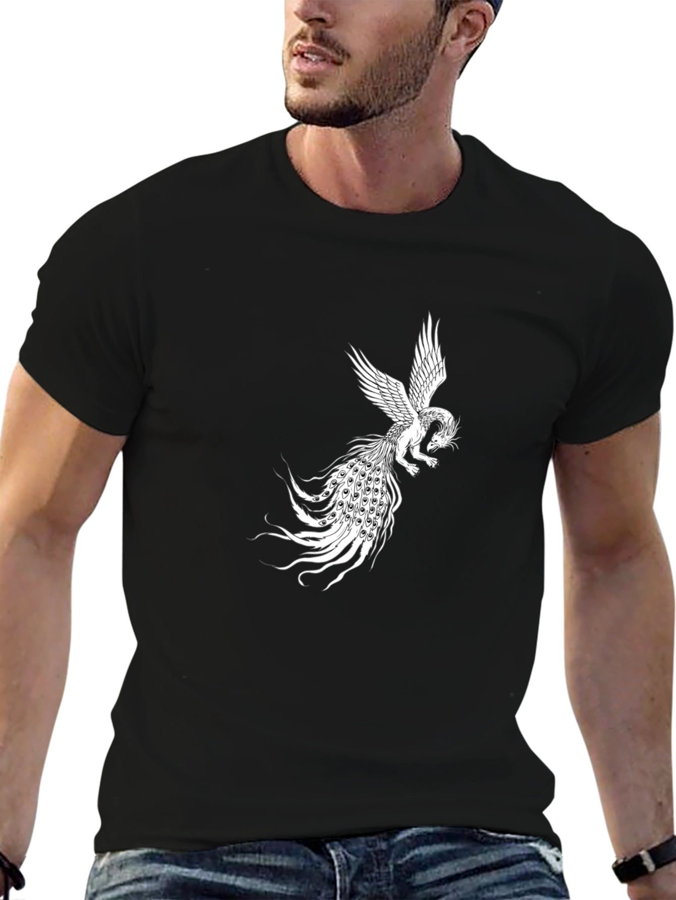 Phoenix Graphic Black T-Shirt