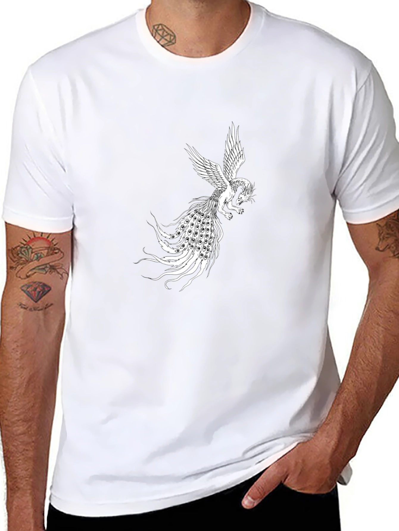 Phoenix Graphic Black T-Shirt