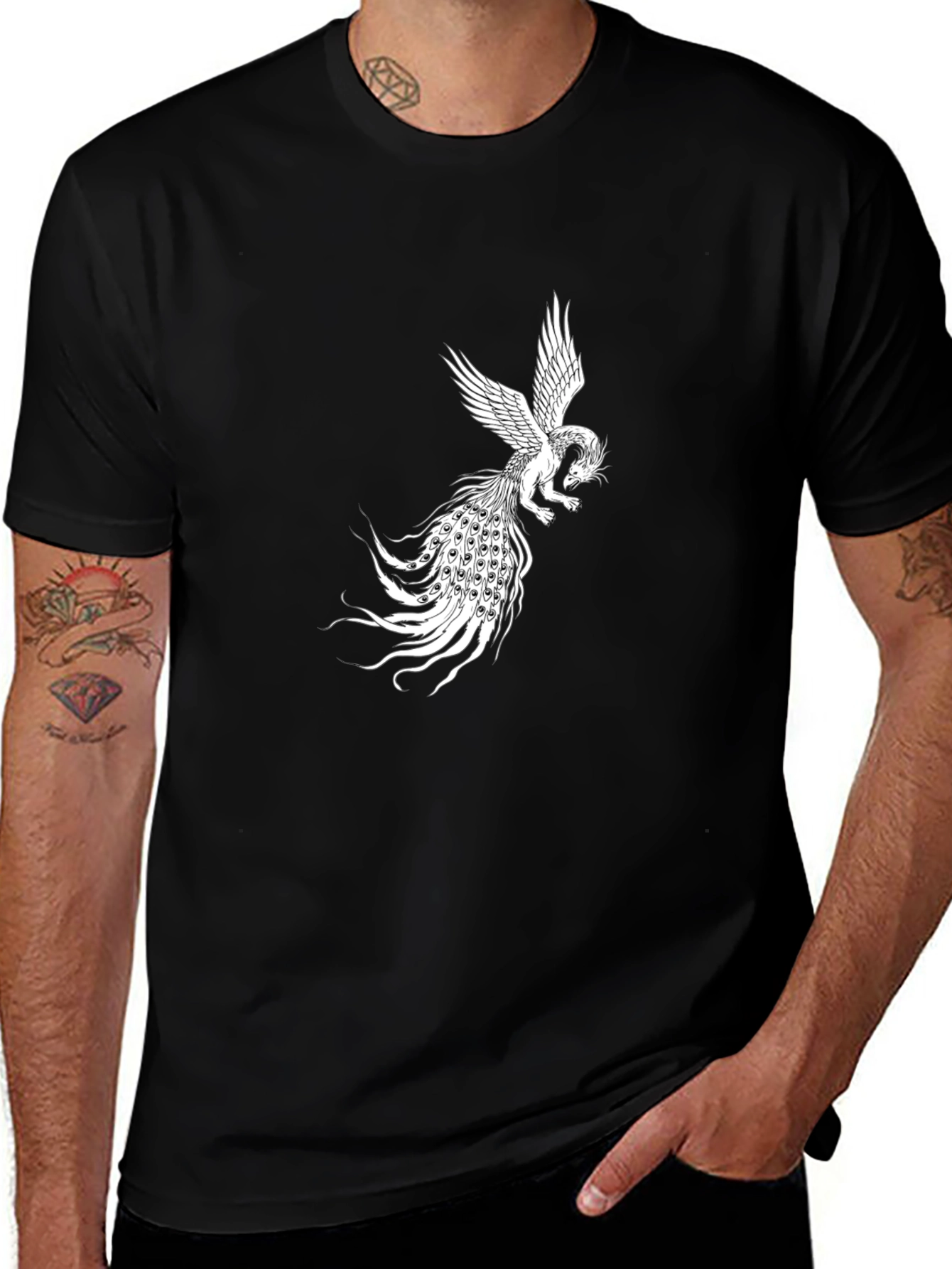 Phoenix Graphic Black T-Shirt