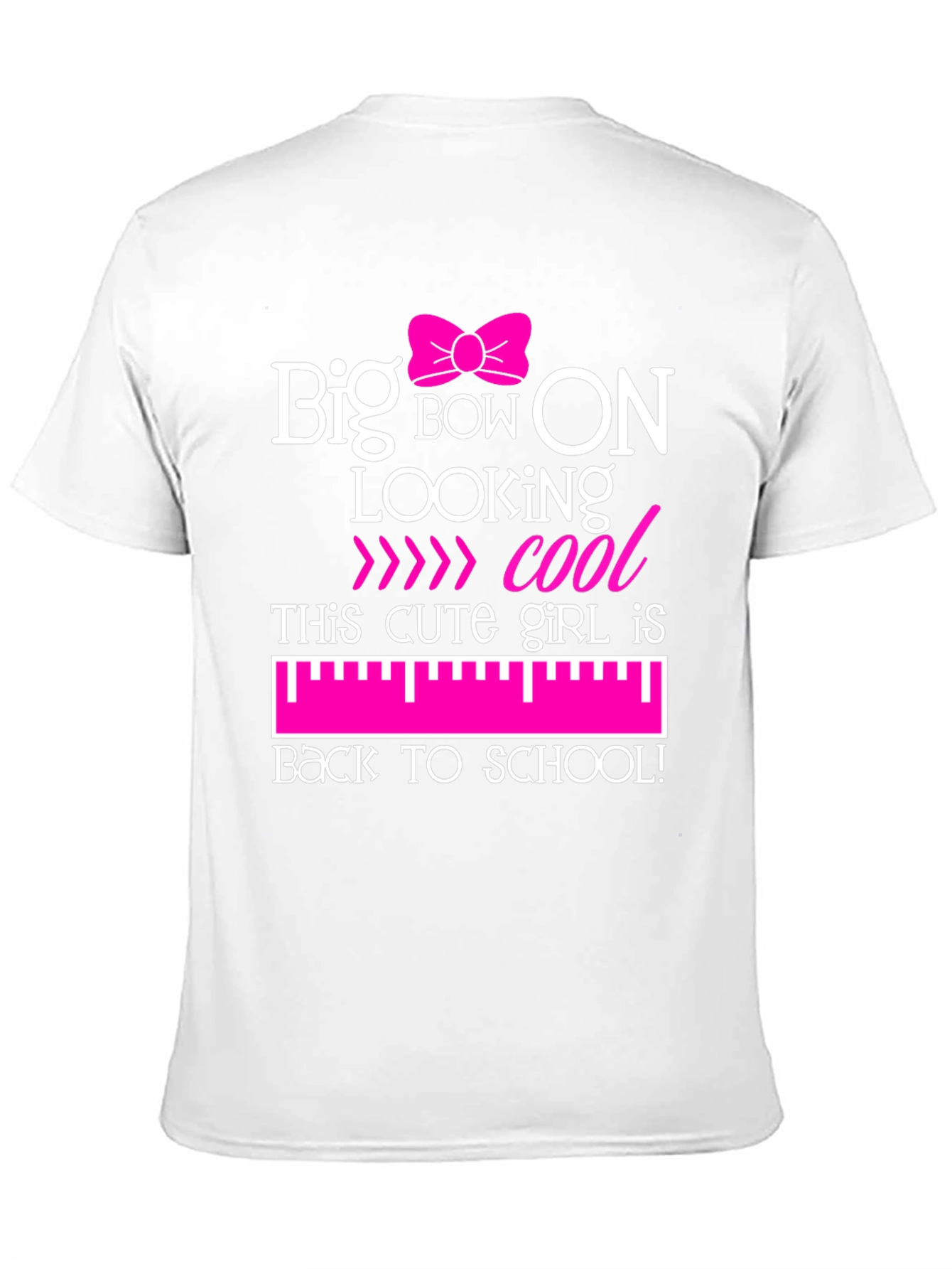 Big Bow On Back To School Graphic T-Shirt