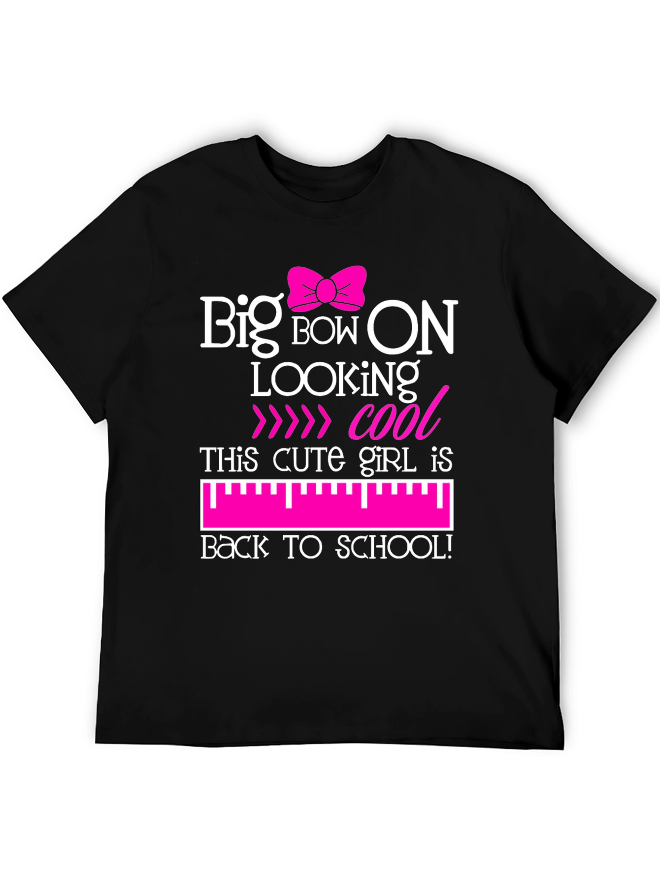 Big Bow On Back To School Graphic T-Shirt