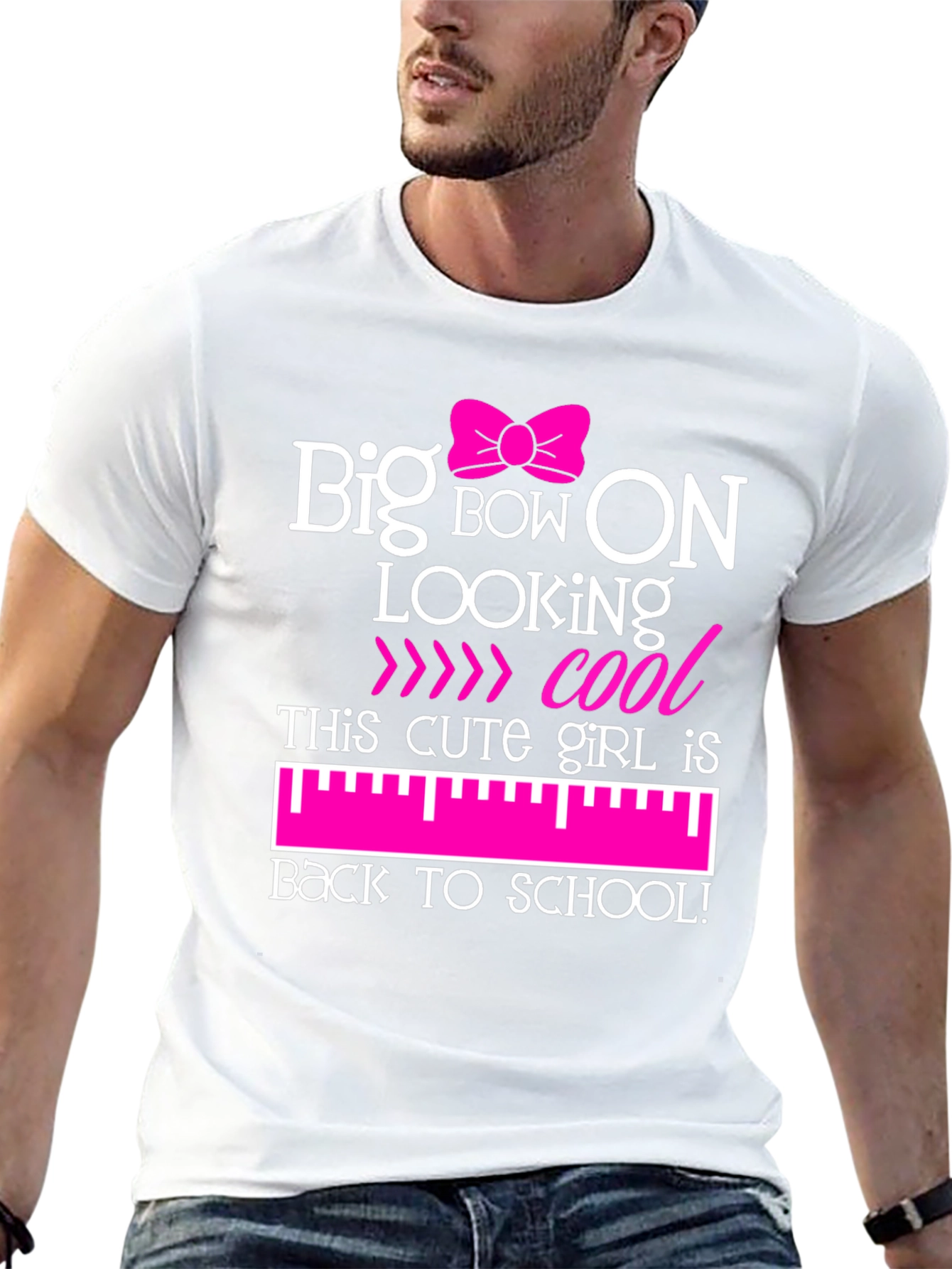 Big Bow On Back To School Graphic T-Shirt