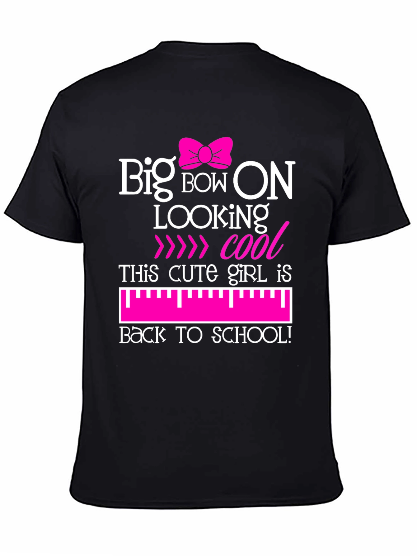 Big Bow On Back To School Graphic T-Shirt