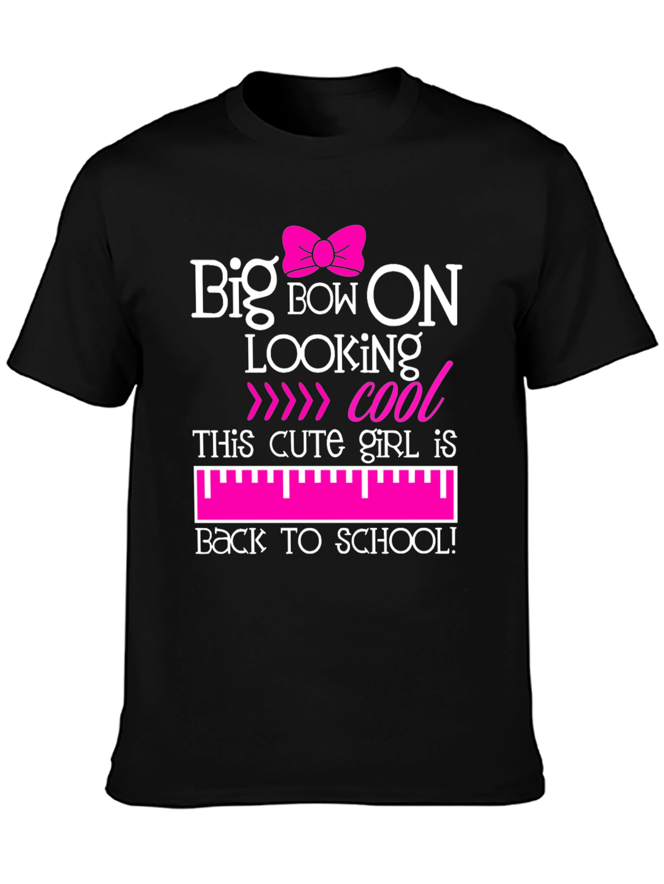 Big Bow On Back To School Graphic T-Shirt