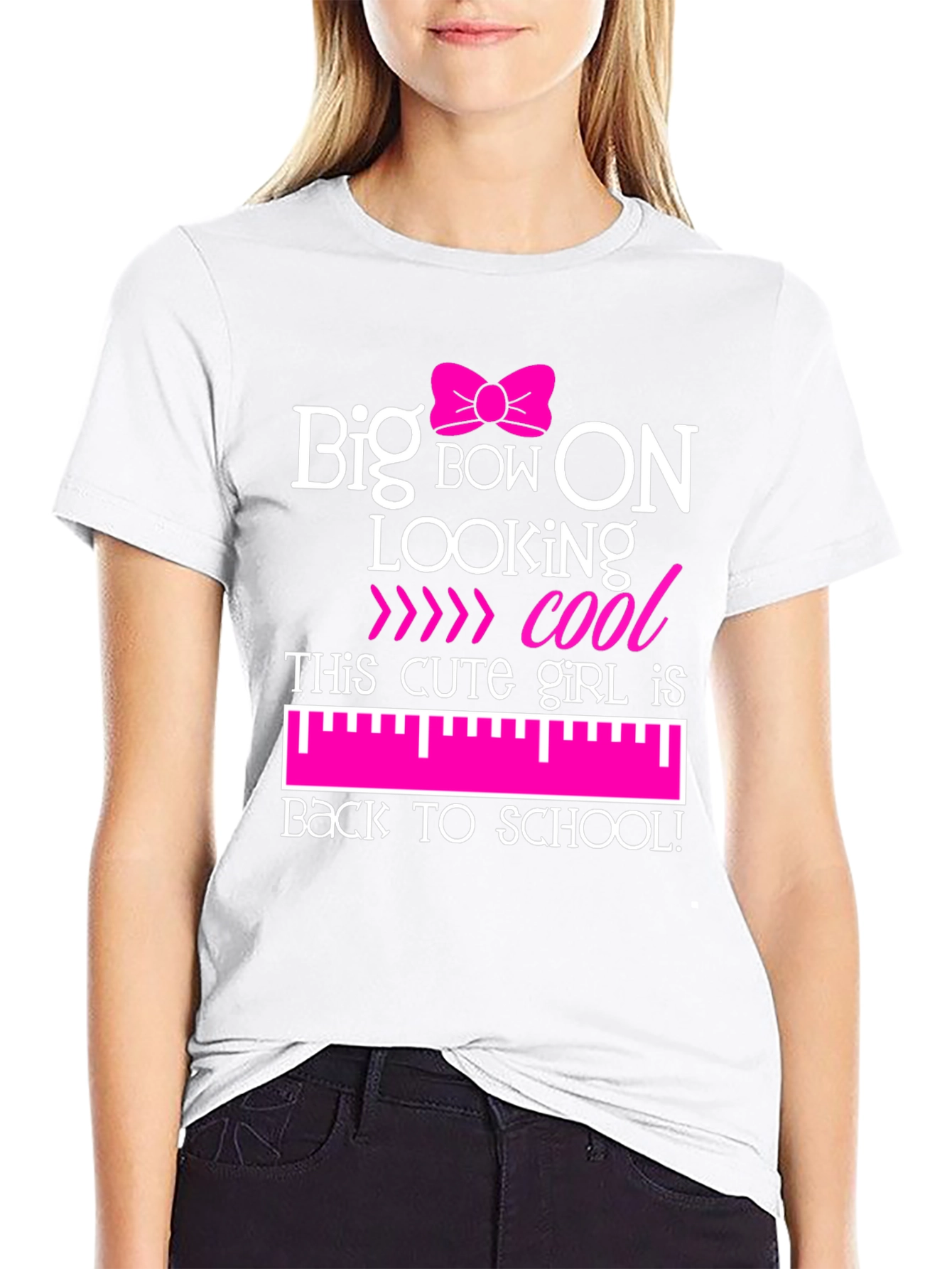 Big Bow On Back To School Graphic T-Shirt