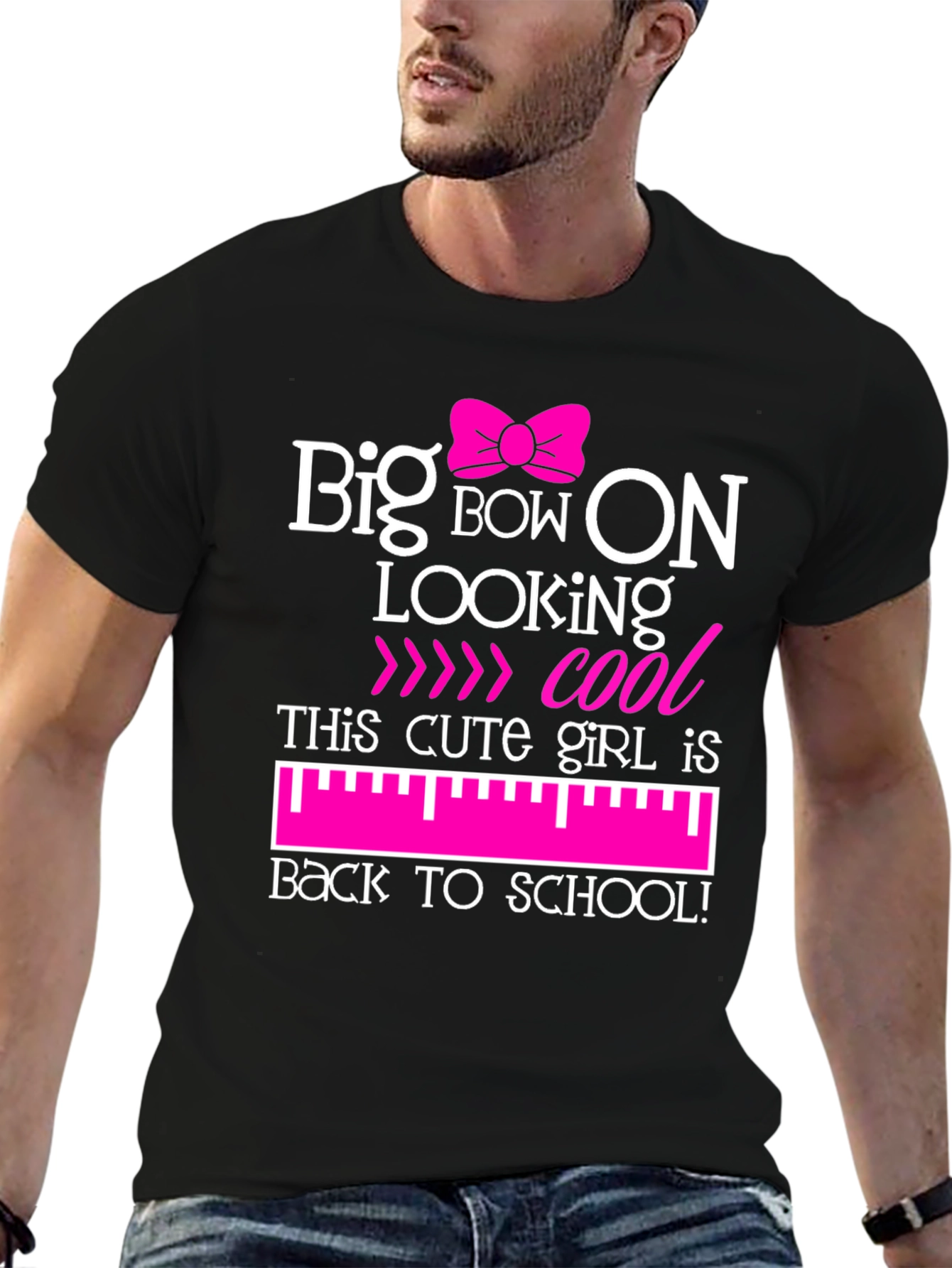 Big Bow On Back To School Graphic T-Shirt