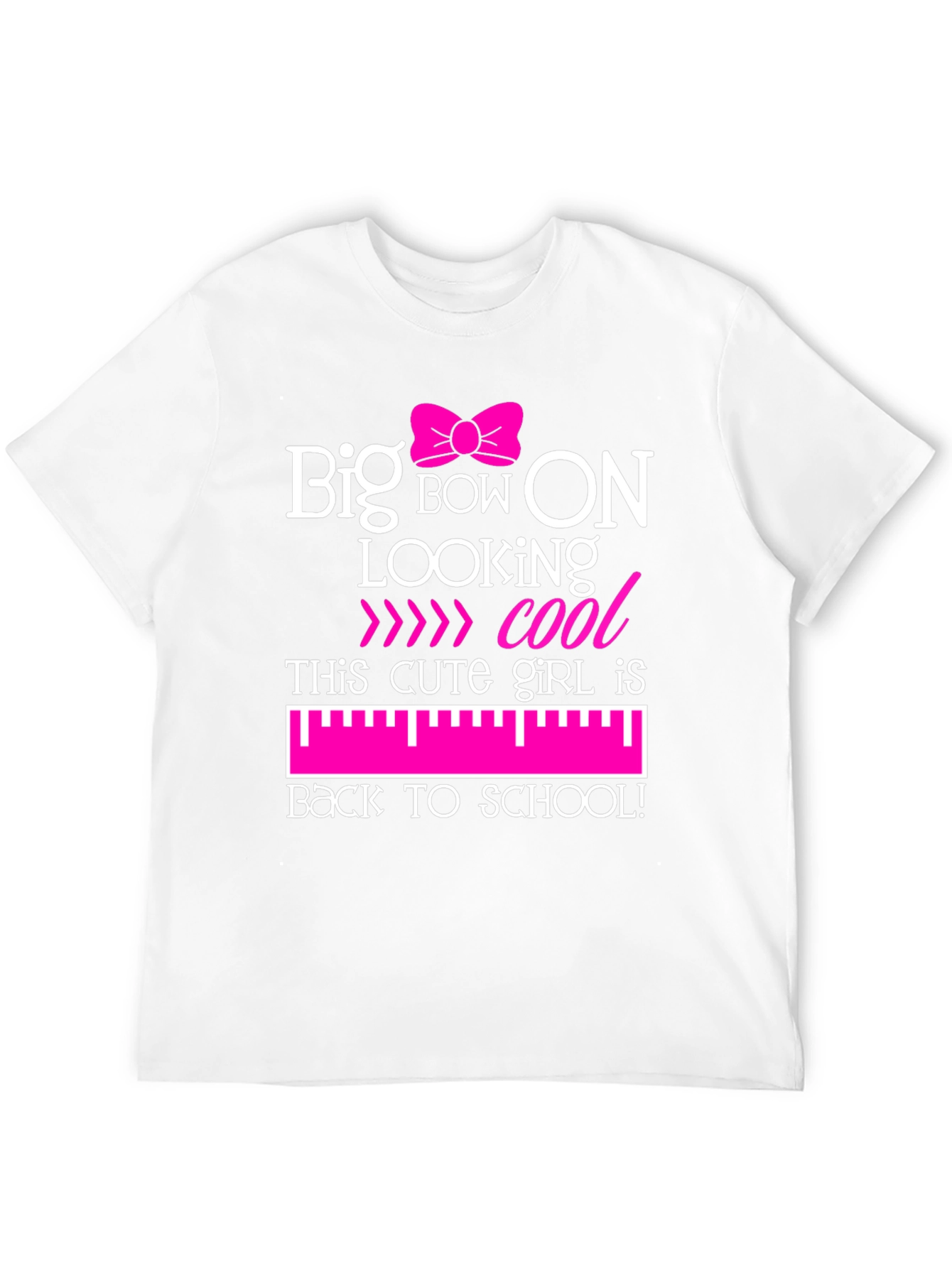 Big Bow On Back To School Graphic T-Shirt