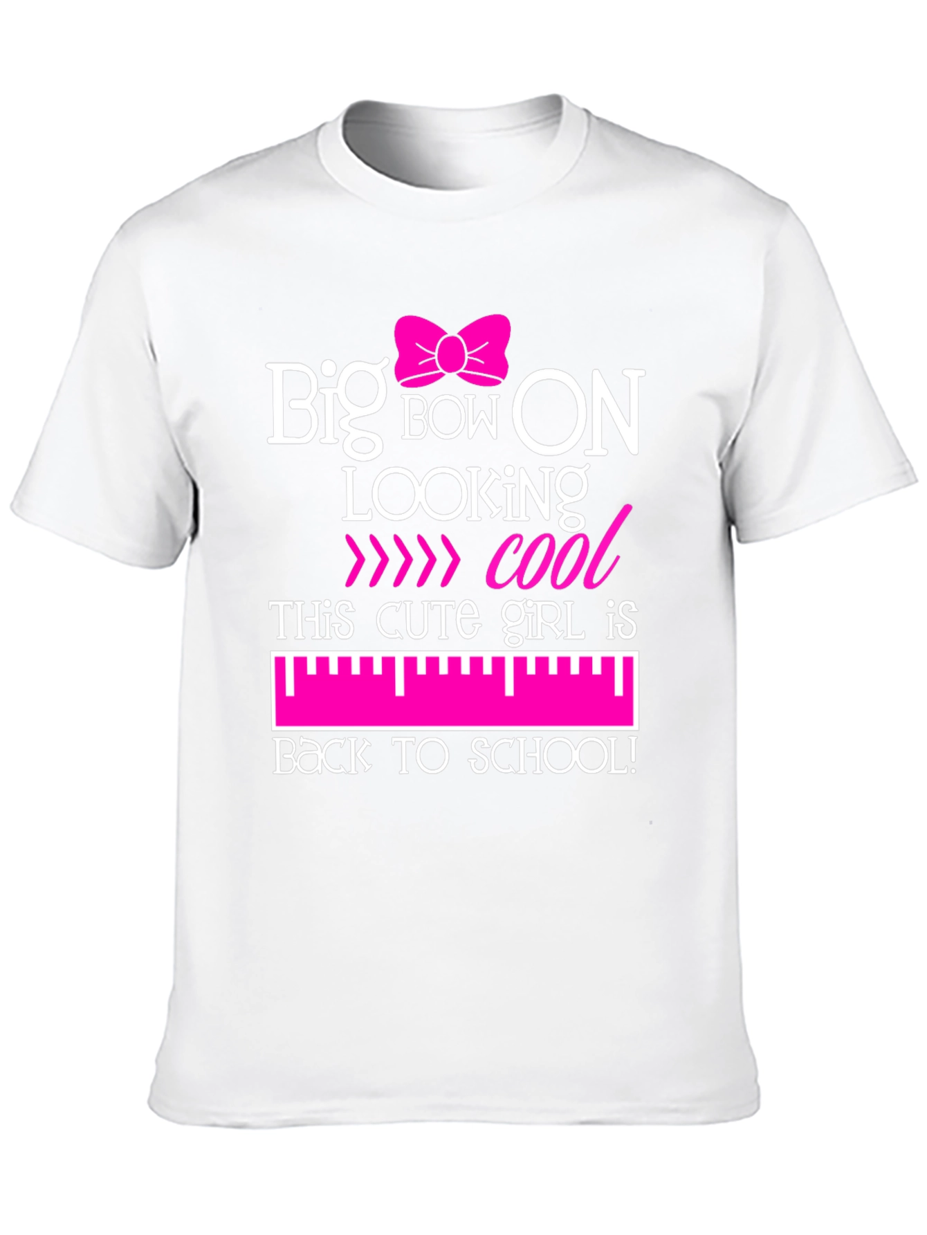 Big Bow On Back To School Graphic T-Shirt