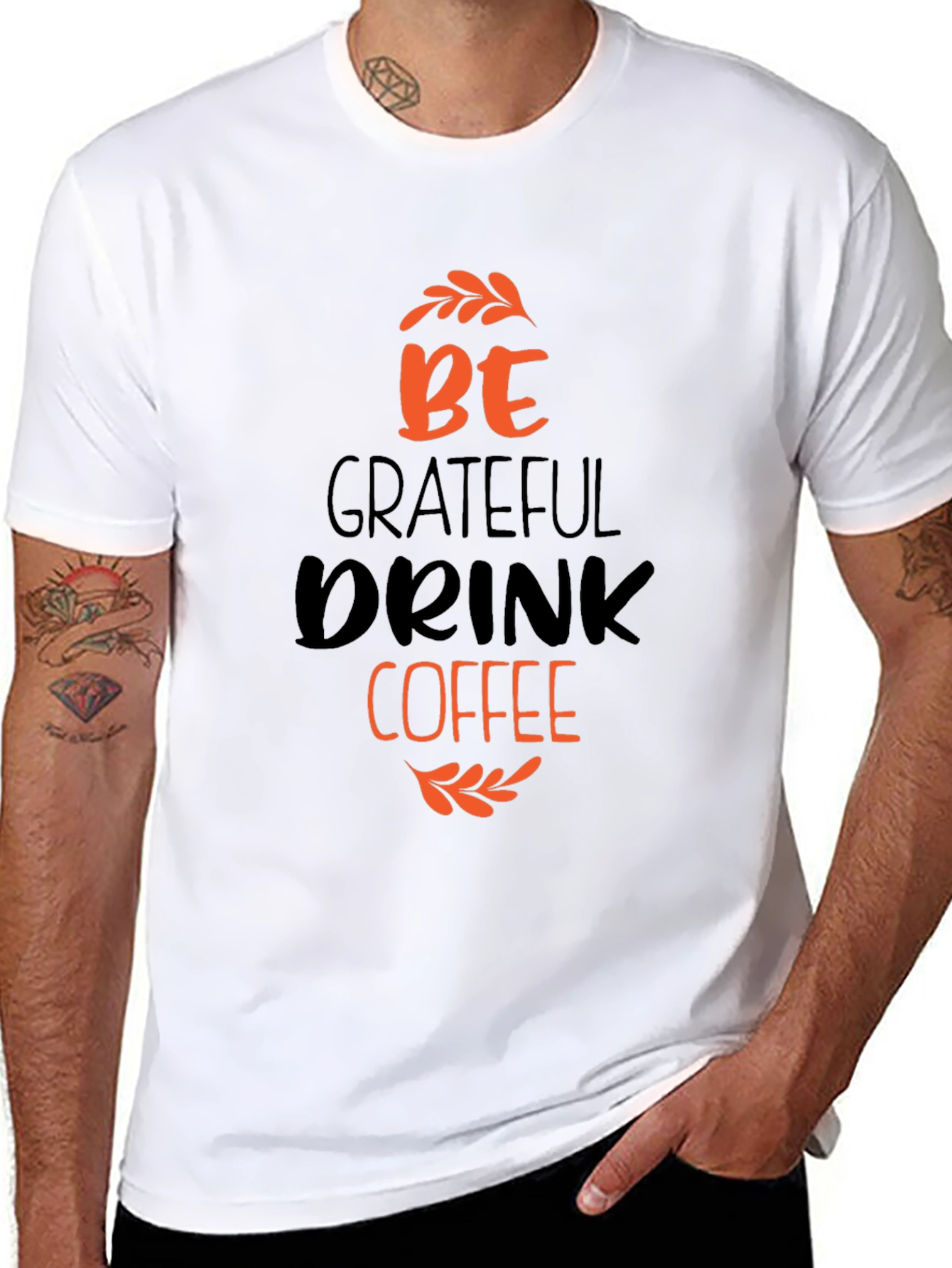 Grateful Drink Coffee Black T-Shirt