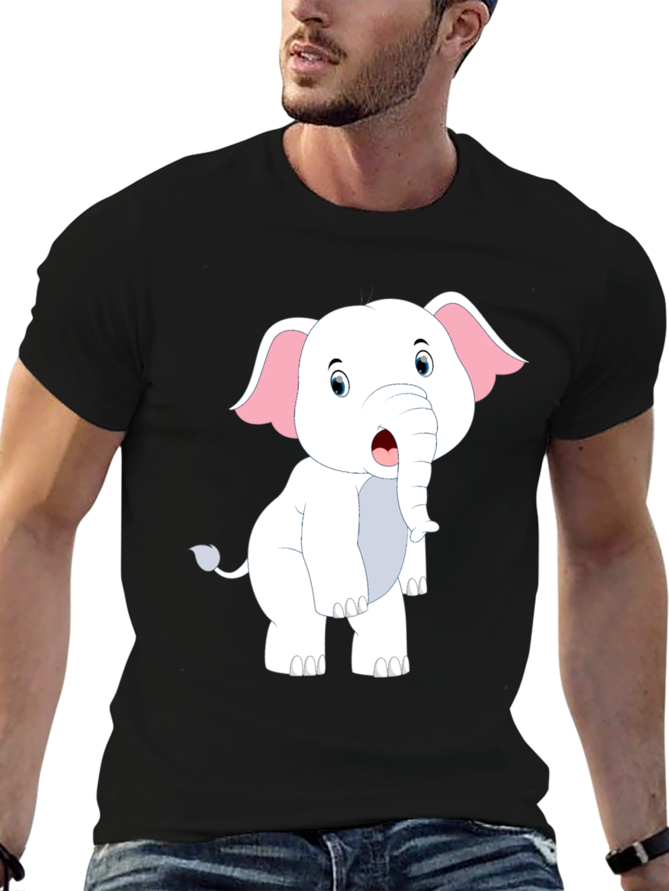 Cute Elephant Graphic T-Shirt - Fun Animal Tee