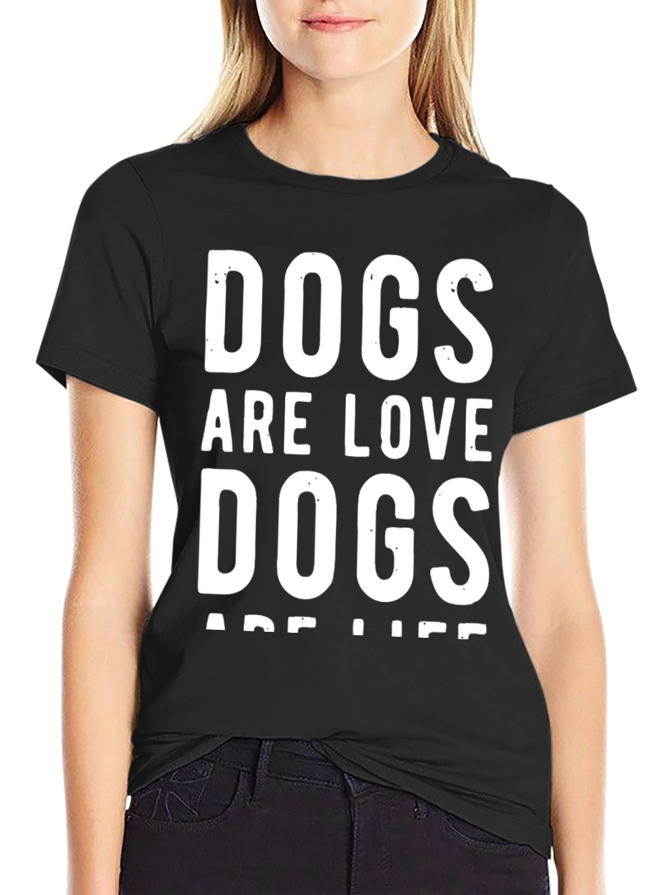 Dogs Are Love Dogs Are Life Graphic Tee
