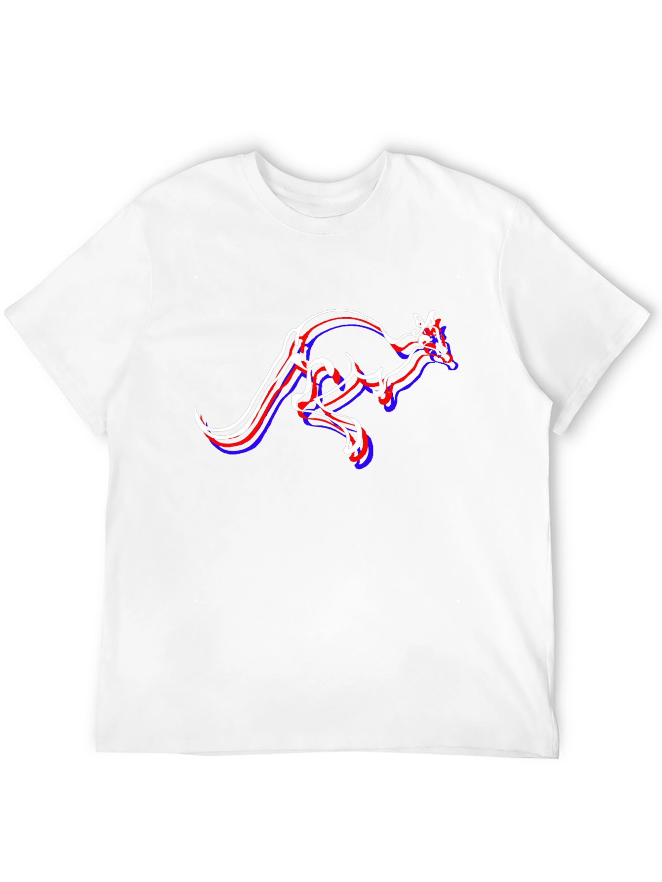Kangaroo Graphic T-Shirt - Stylish Mens Black Tee