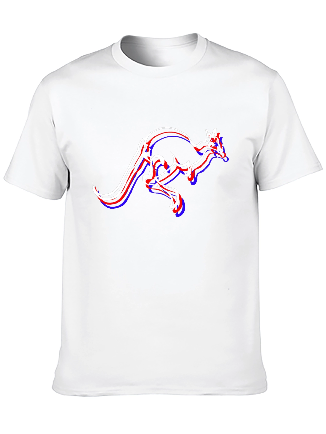 Kangaroo Graphic T-Shirt - Stylish Mens Black Tee